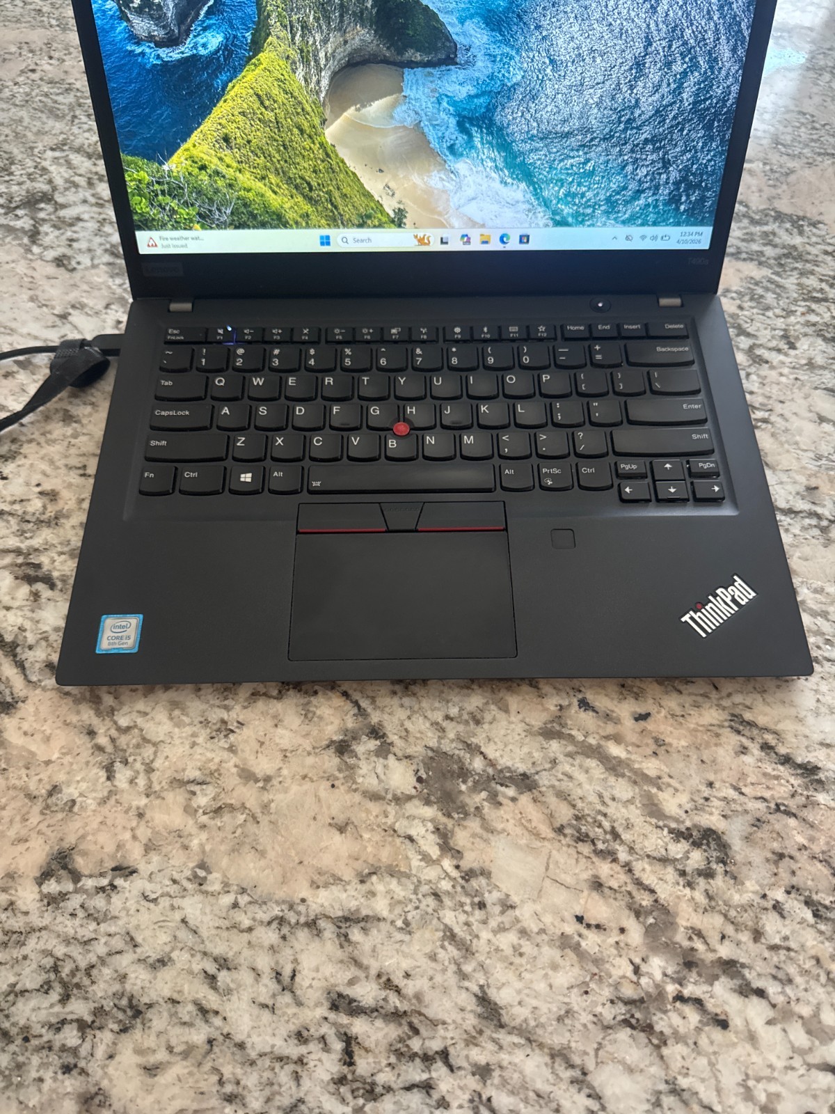 Lenovo ThinkPad T490s Intel i5-8265U 1.6Ghz 8GB RAM 256GB NVMe Win 11 Pro