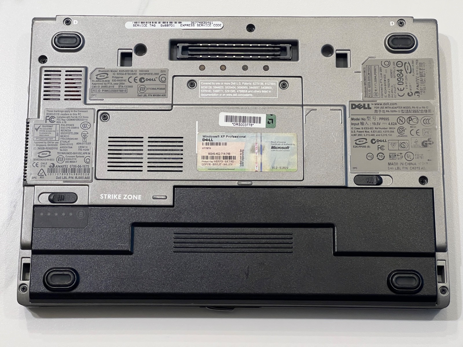 DELL LATITUDE D420 INTEL CORE DUO 1.2GHz 1.5GB RAM – No HDD – Battery Good