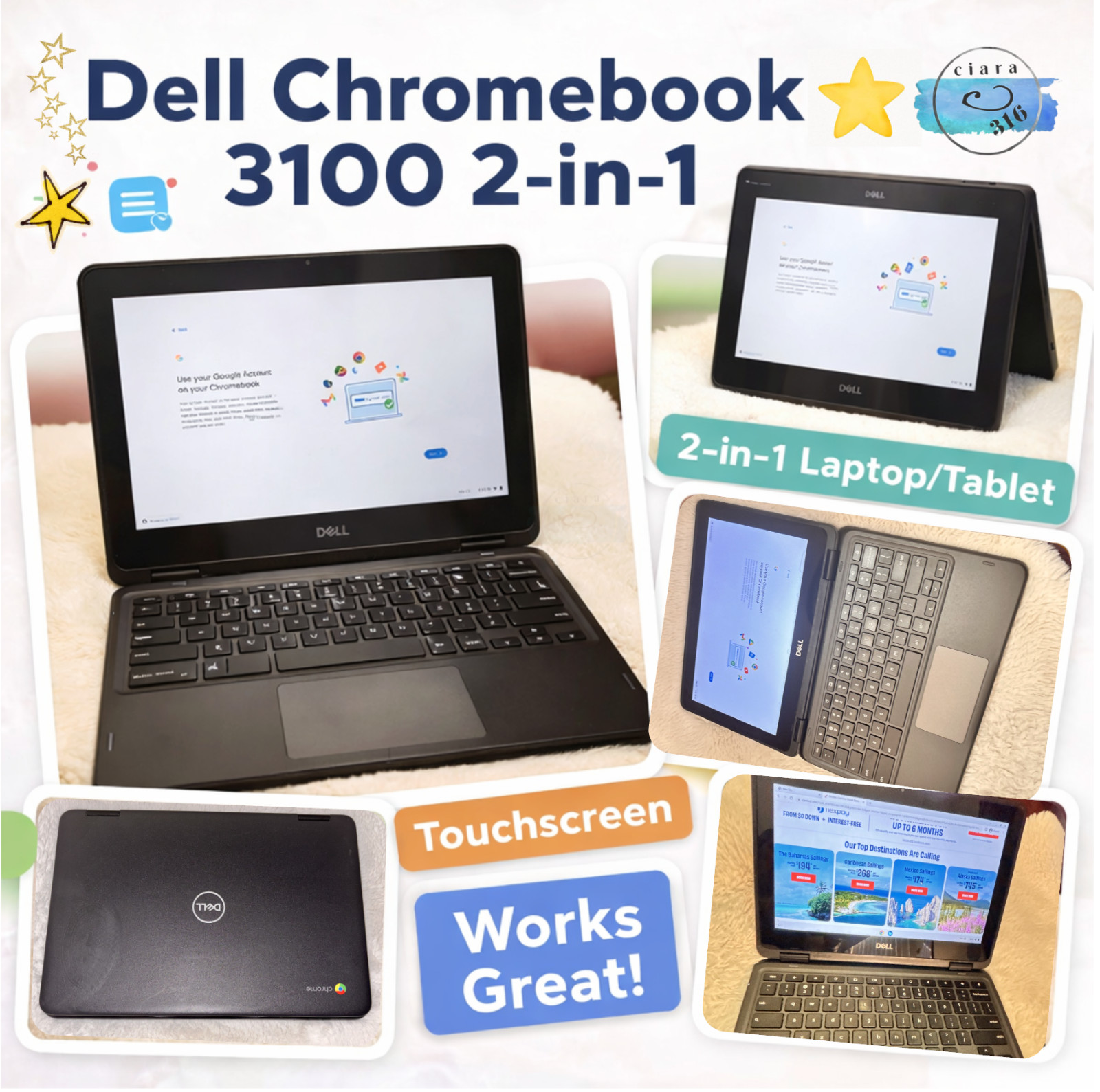 Dell Chromebook 3100 2-in-1 Touchscreen Laptop/Tablet #41