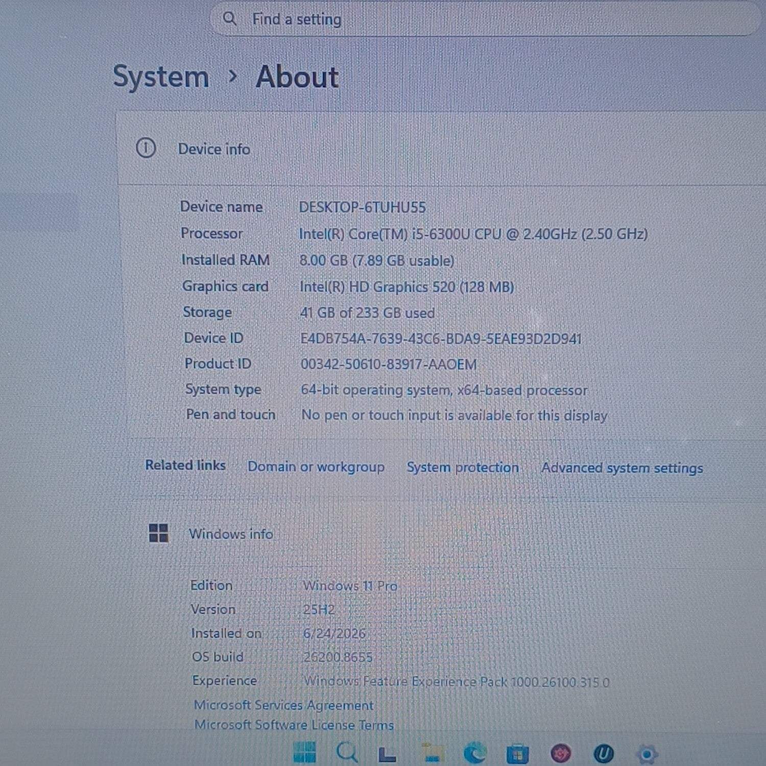 Broken Dell Latitude E5570 15.6″ i5-6200U 2.3GHz 8GB RAM 250GB SSD Read