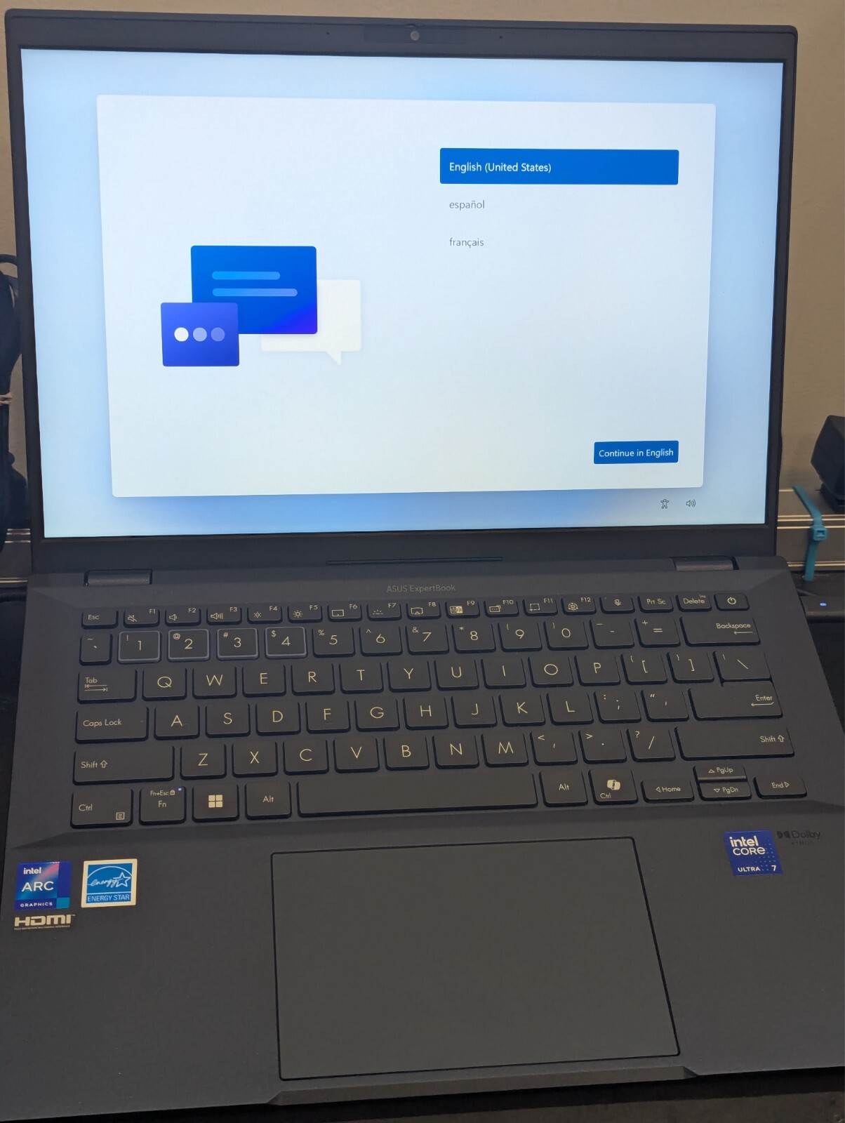 Asus ExpertBook 14 WQXGA Intel U7-155H 16GB Ram 512GB SSD Warranty B5404CMA-XS74