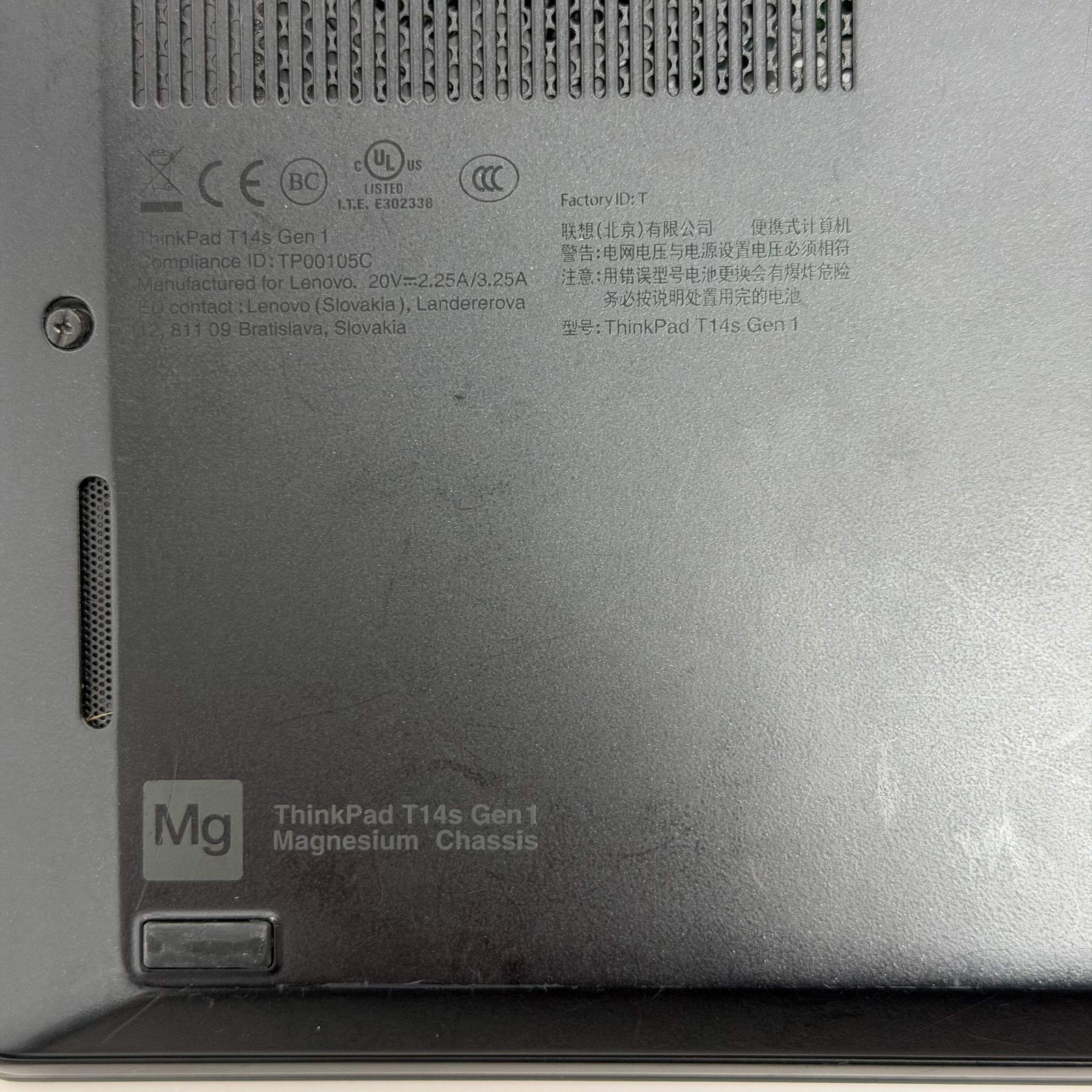 Broken Lenovo ThinkPad T14s Gen 1 20T1 14″ i7-10610U 1.8GHz 32GB RAM LCD Spots