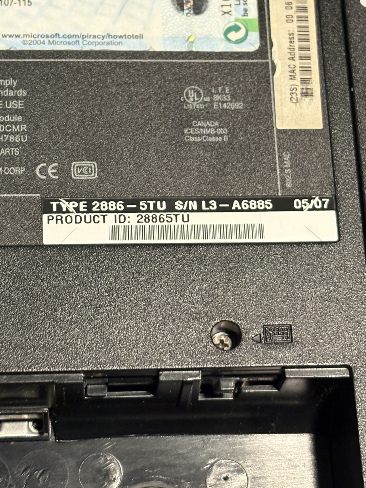 Rare IBM Thinkpad G41 Pentium 4 3.06ghz 768MB W/ Power POSTS