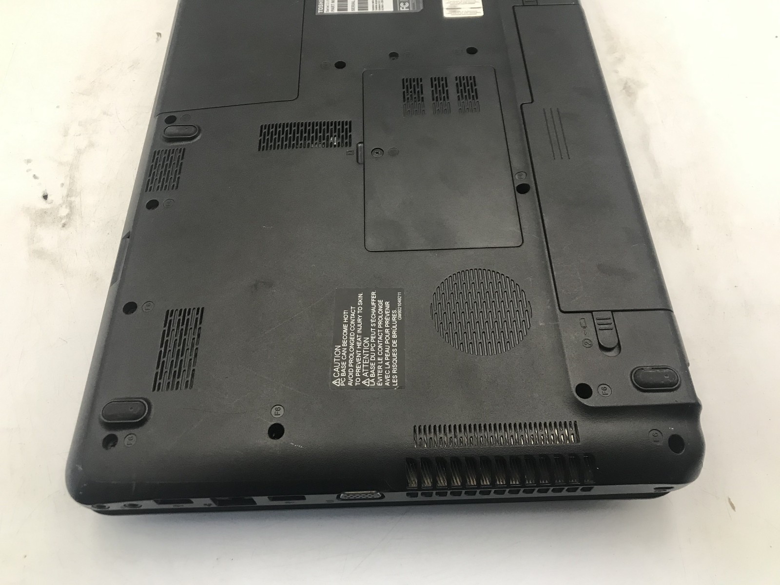TOSHIBA SATELLITE C655 S5504 – BOOTS TO BIOS – INTEL PENTIUM B960 – 2GB RAM – BB