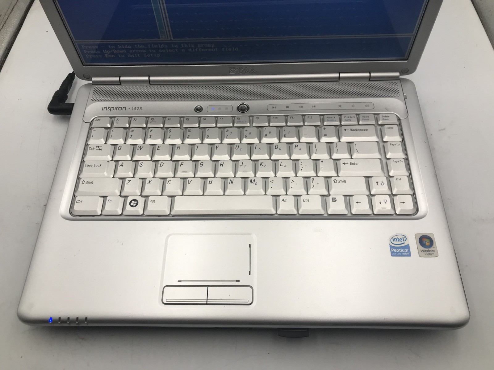 DELL INSPIRON 1525 – BOOTS TO BIOS – INTEL PENTIUM DUAL CORE – 3GB RAM -READ- BB