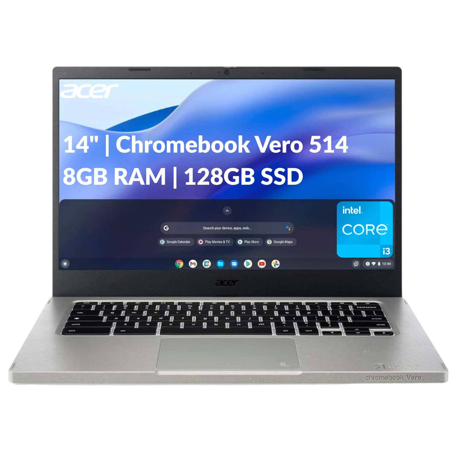 Acer Vero 514 – 14″ Laptop Intel Core i3-1215U 1.2GHz 8GB RAM 128GB SSD ChromeOS