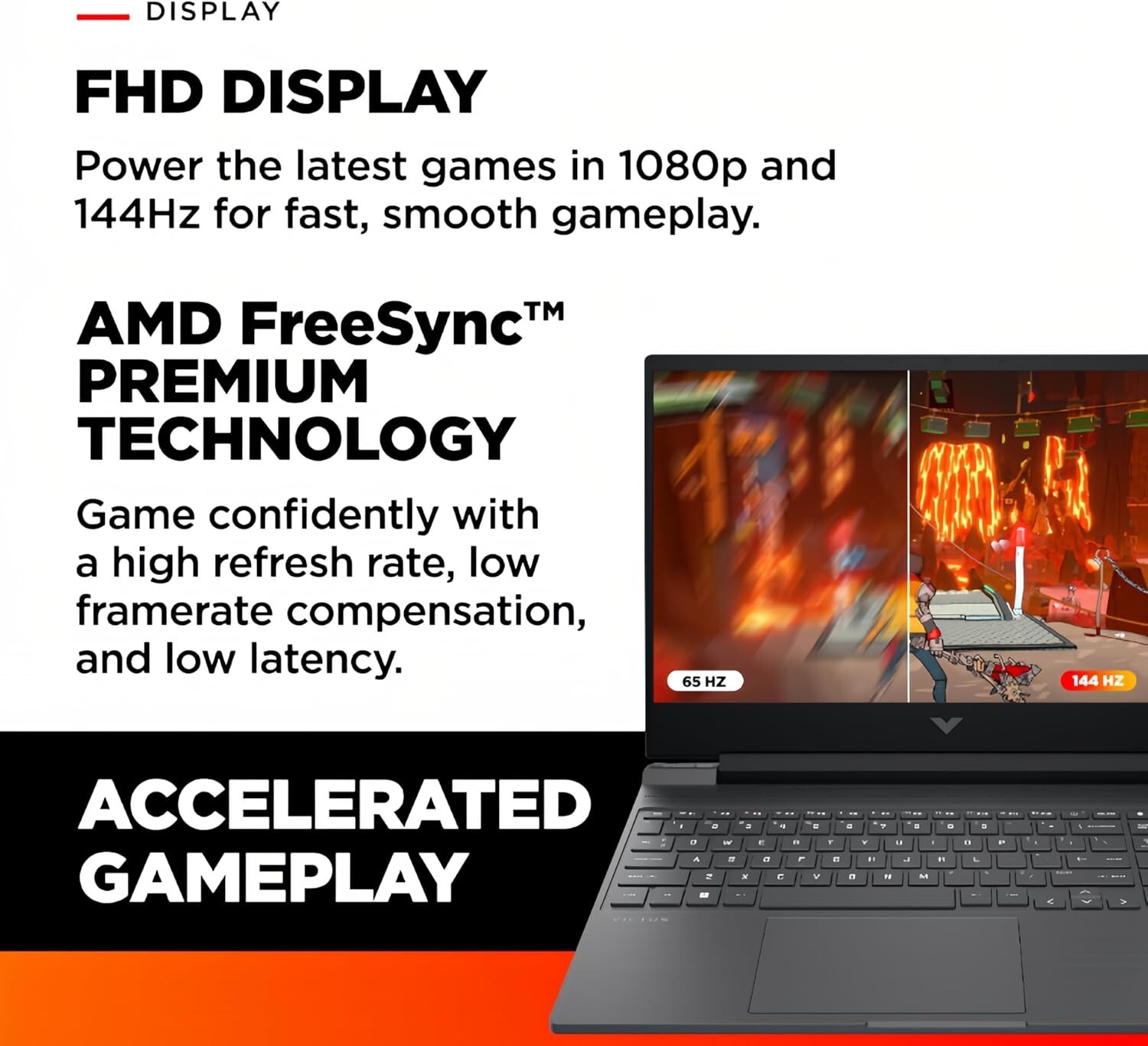 HP Victus 15.6″ FHD Gaming Laptop R5-7535HS 8GB 512GB RX 6550M Backlit Win11 PRO