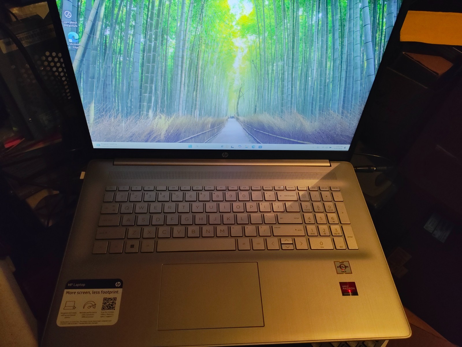 HP 17-ca2020nr 17.3″ (256 SSD, AMD Athlon Gold 3150U, 2.40GHz, 8GB RAM) Laptop