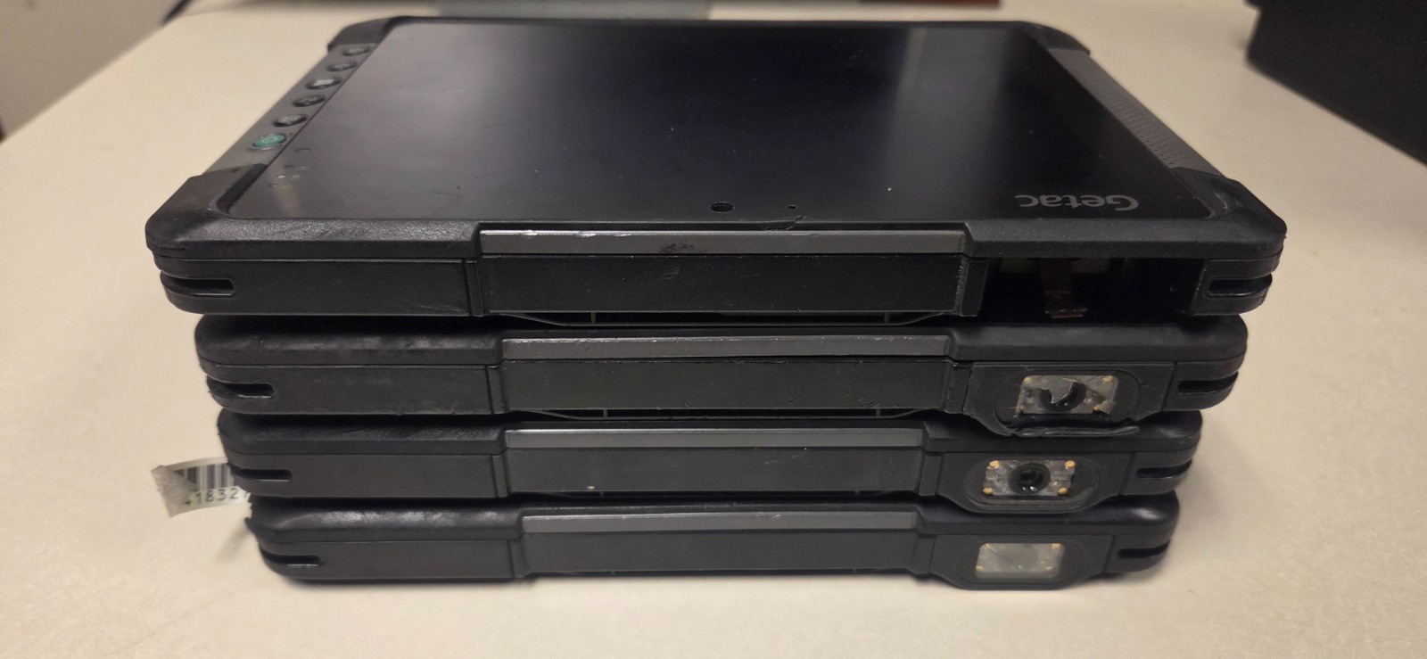 Lot of 4 Getac T800 G1 Rugged Tablets – AS-IS / For Parts or Repair