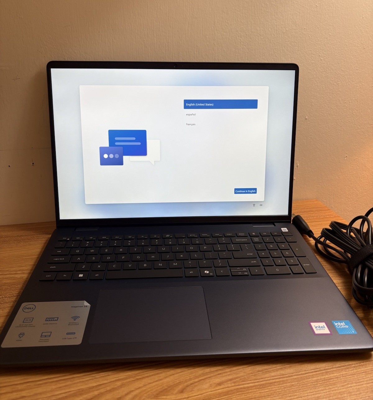 DELL Inspiron 16 5640 Midnight Blue, Open Box