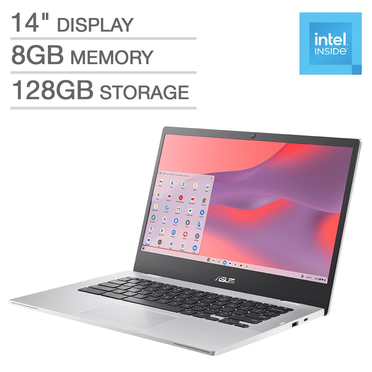 ASUS CHROMEBOOK CX1400CKA-IS88F 14″ FHD (1920 X 1080) N4500 8GB 128GB – SILVER