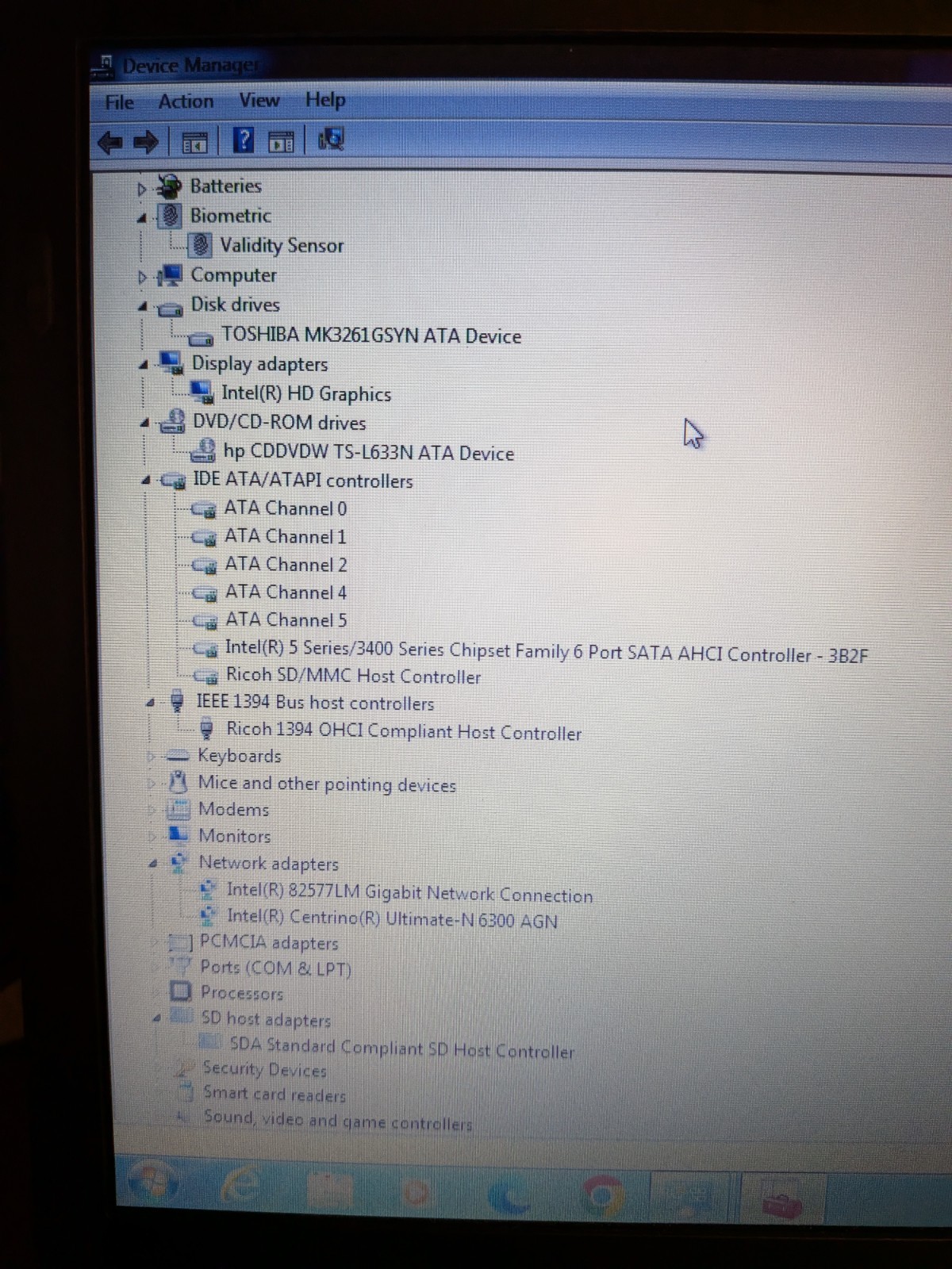 HP EliteBook 8440p 14 Laptop Intel i5 8GB RAM 320GB Windows 7 Charger No Battery