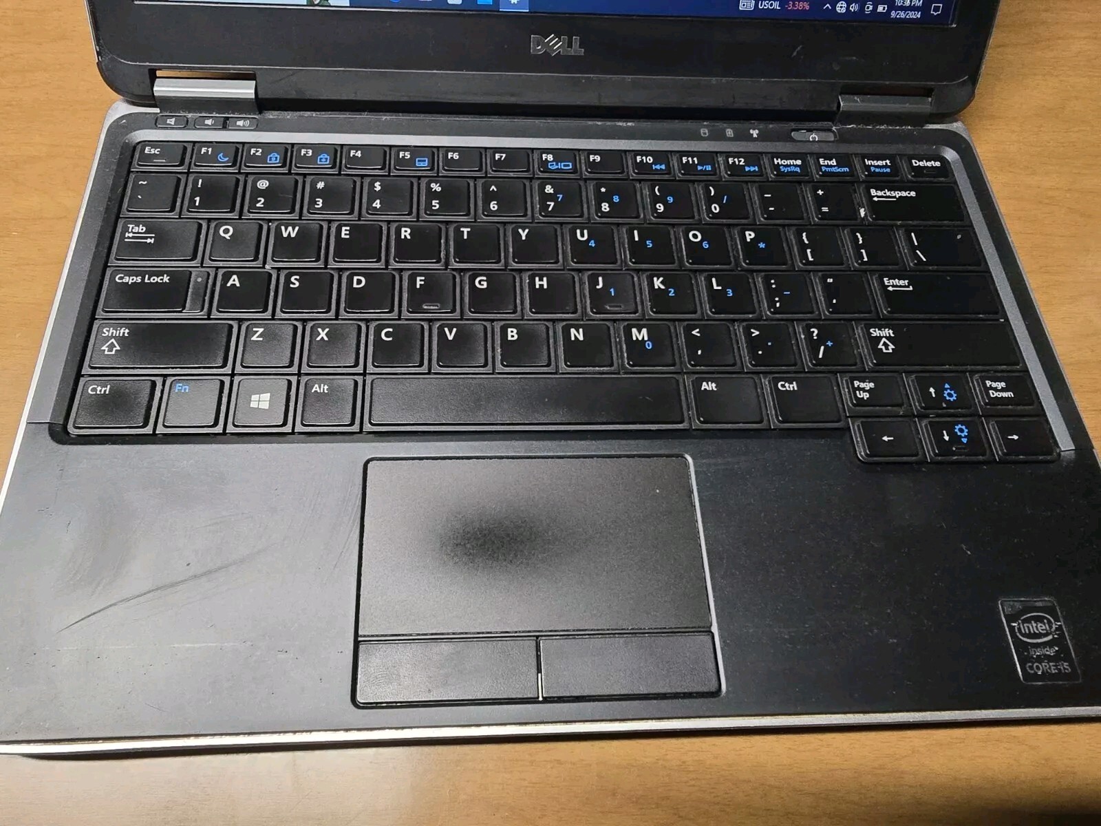 Dell 7240 12″ i5-43000U 2.5GHz, 4GB Ram 118GB SSD, Win 10 Pro *NO CHARGER*