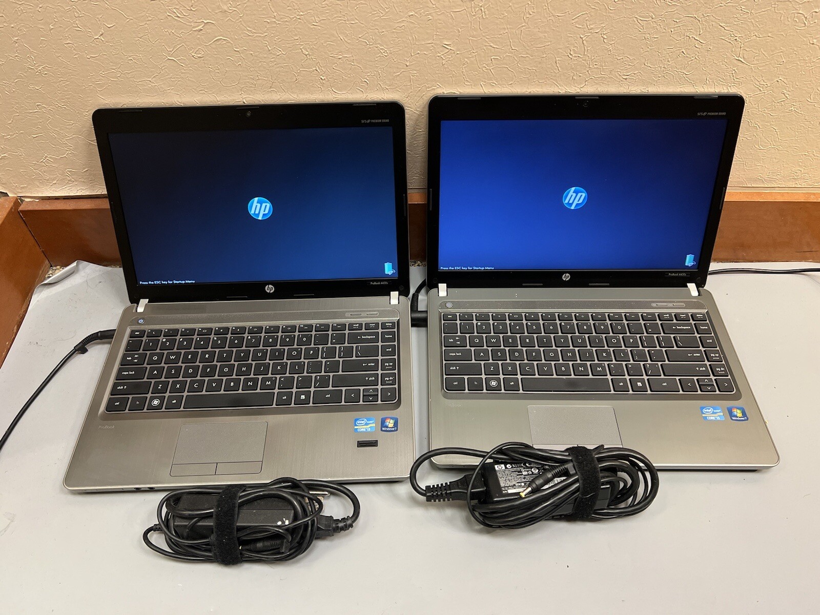 Lot of 2 HP Probook 4430s Intel Core i3-2310M 2.10GHz 4GB RAM 500GB HDD WEBCAM