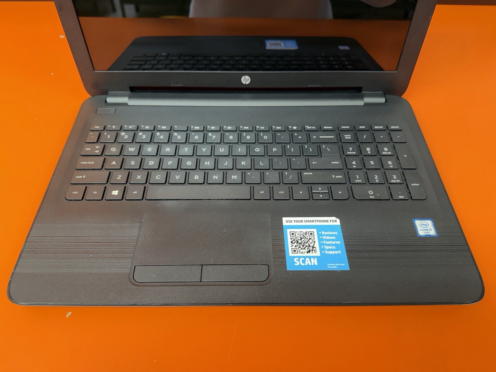 HP Touch Screen Laptop PC Intel I3-6100u CPU 1tb HDD 6gb RAM Model# 15-ay009dx