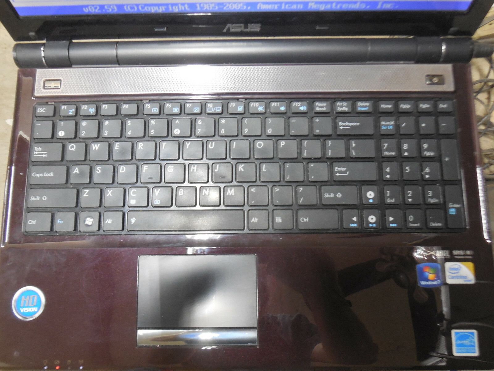 3 LAPTOPS LOT HP,ASUS,TOSHIBA.TESTED FOR POWER UP ONLY .