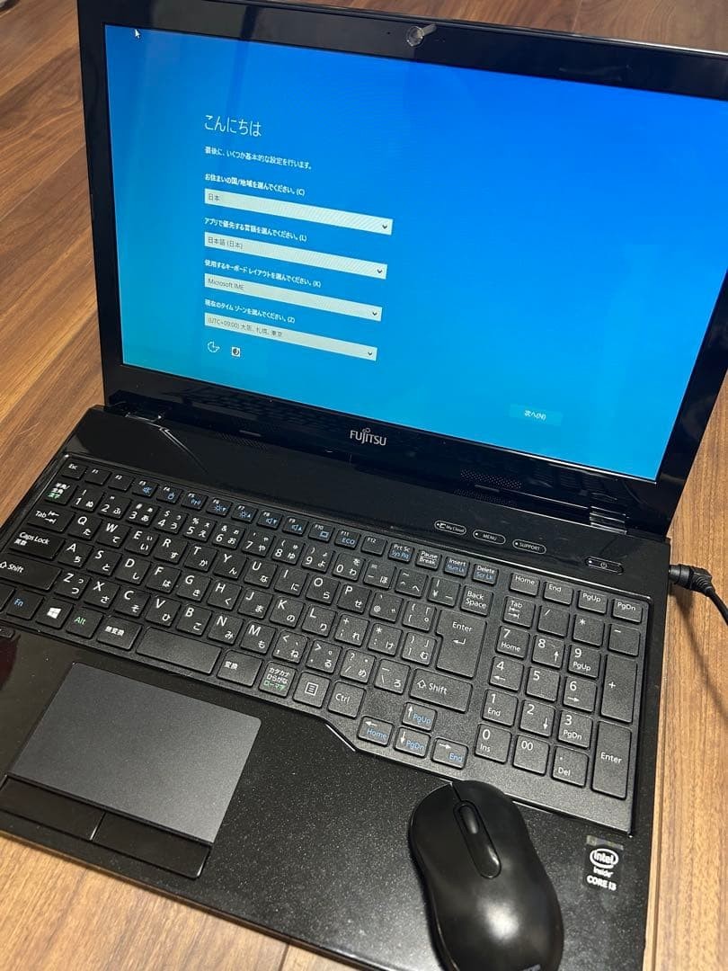 FUJITSU LIFEBOOK AH45/W FMVA45WBKS 15.6in Core i3 Laptop Tested Working