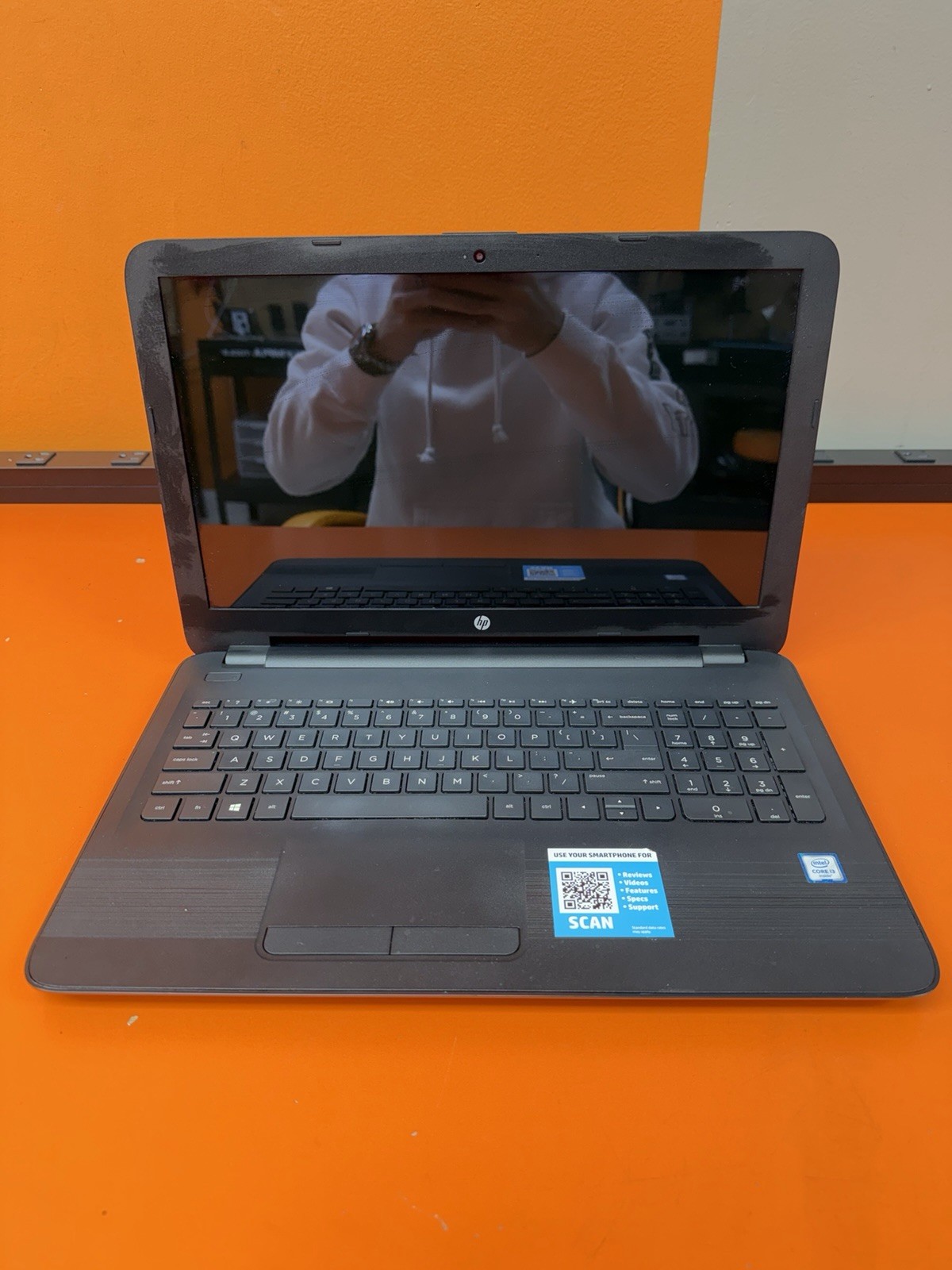 HP Touch Screen Laptop PC Intel I3-6100u CPU 1tb HDD 6gb RAM Model# 15-ay009dx