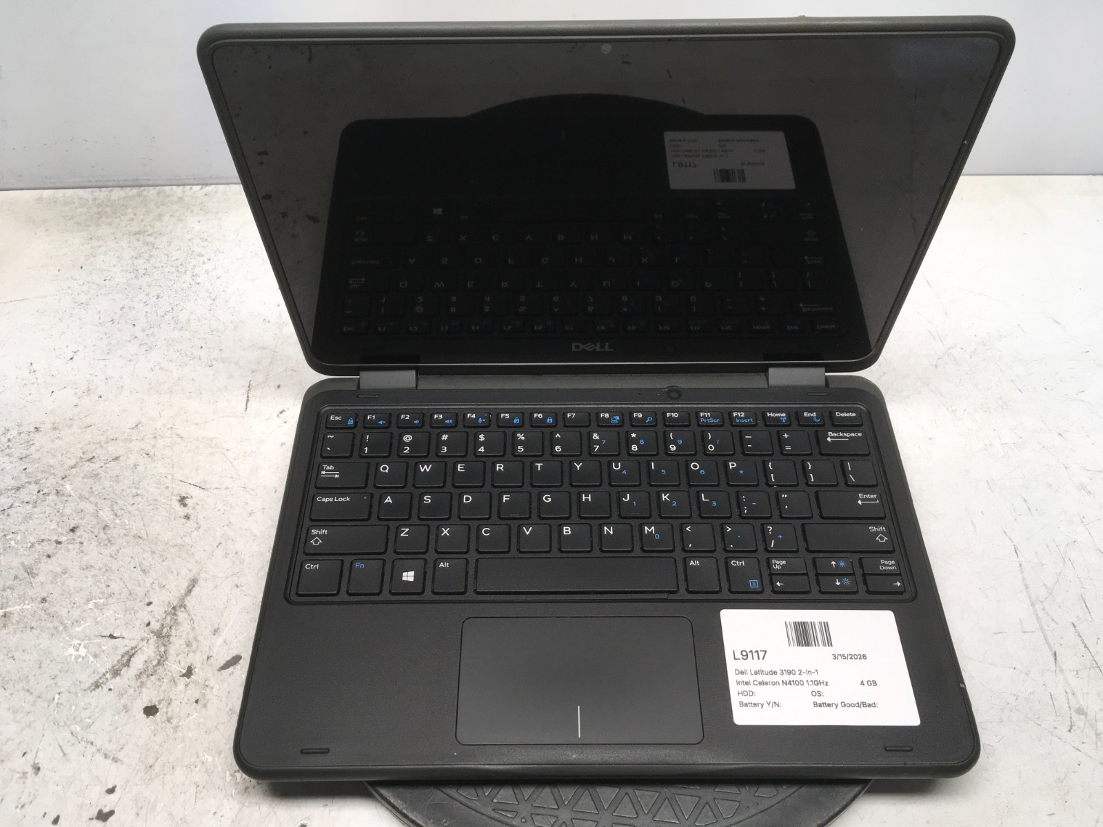 Dell Latitude 3190 2-In-1 Intel Celeron N4100 1.1GHz 4 GB NO HDD