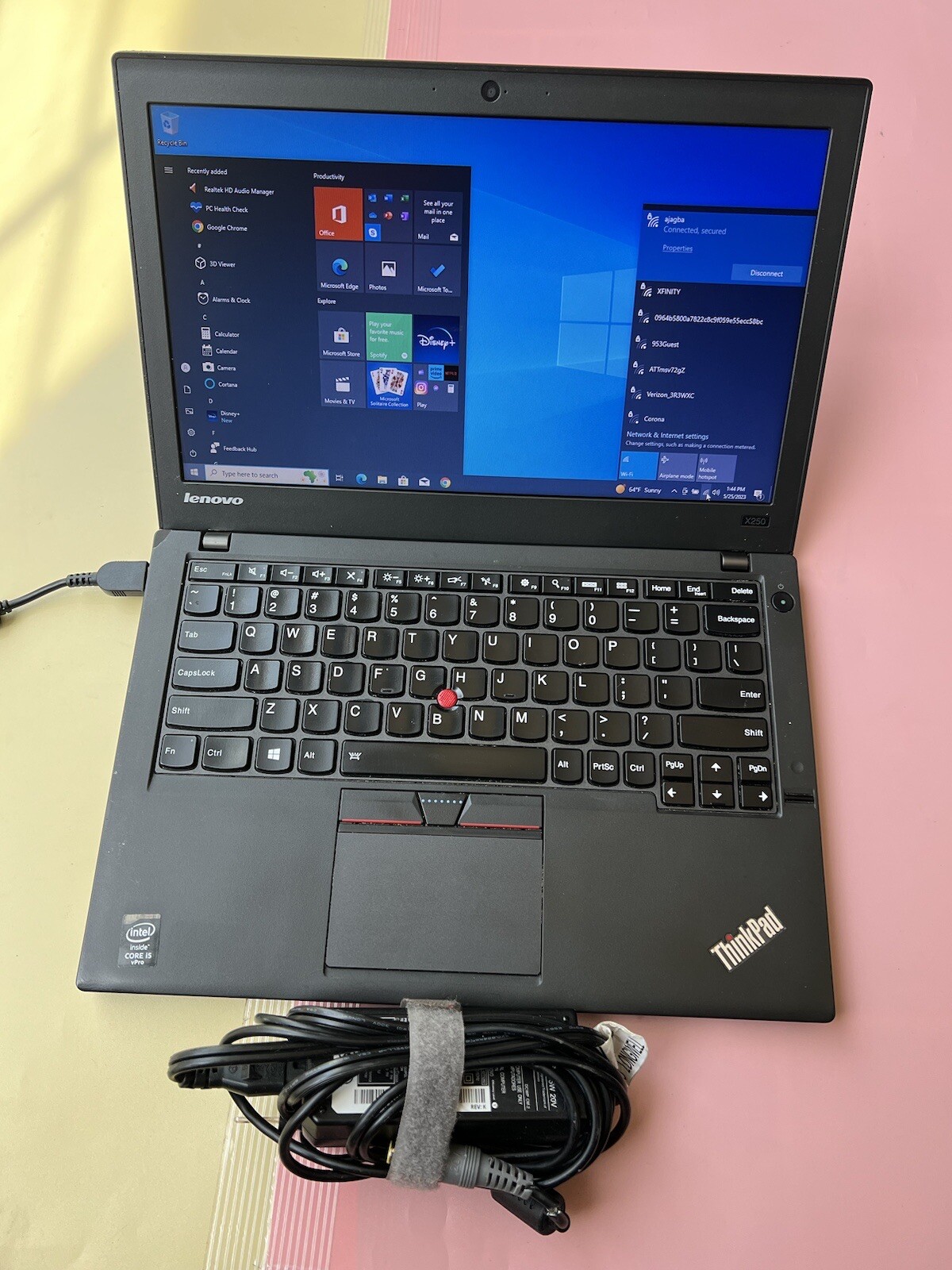 Lenovo Thinkpad X250 Core i5-5300U 8GB 500GB HDD WEBCAM BACKLIT BLUETOOTH