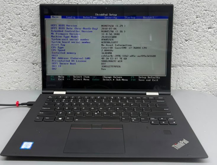 Lenovo ThinkPad X1 Yoga Gen 2 Core i7 16GB RAM No SSDU ntested