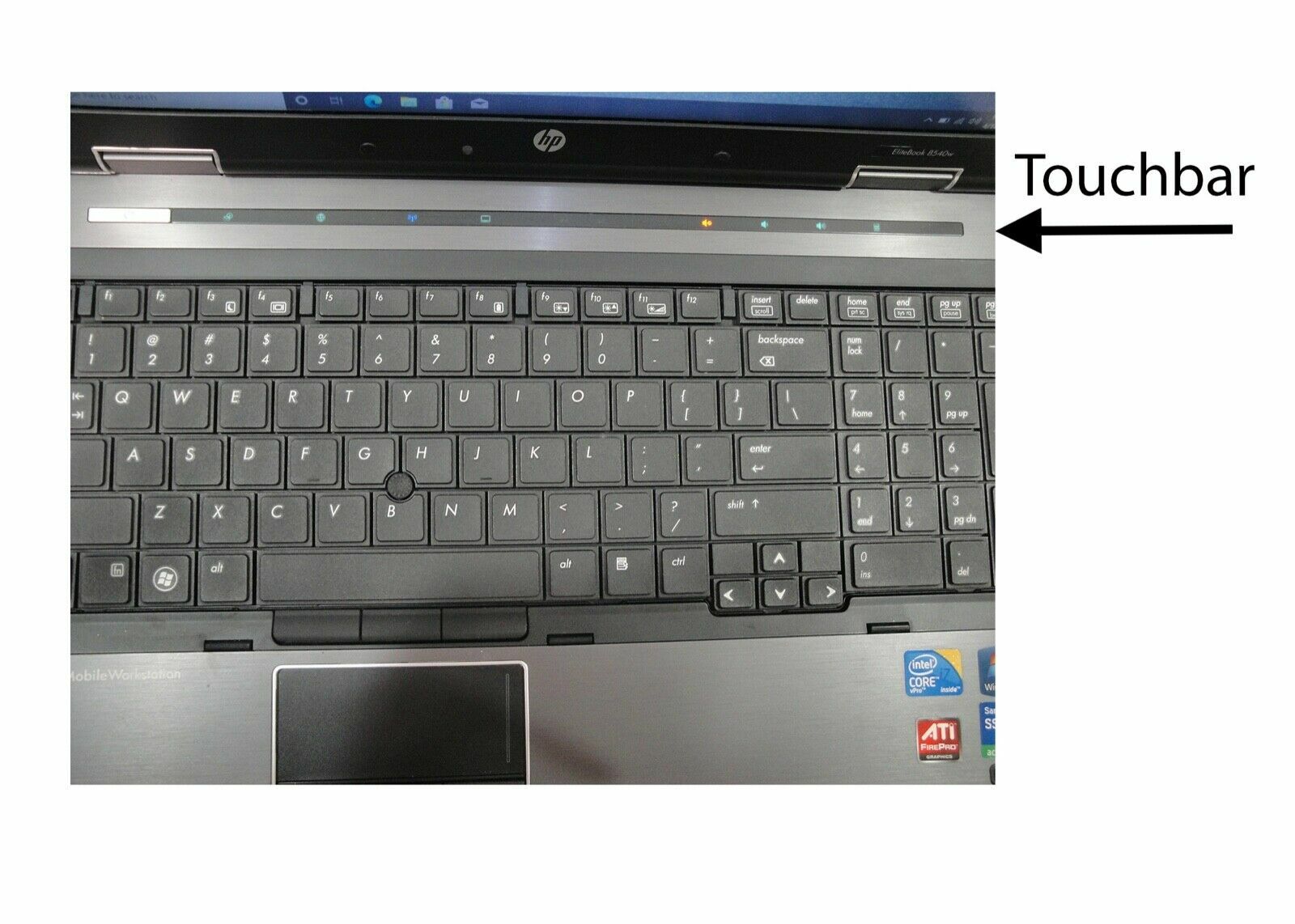 Lot of 6 HP EliteBook 8540W Core i7 Quad1.87 8GB 256Gb SSD Radeon M5800 DVD FHD