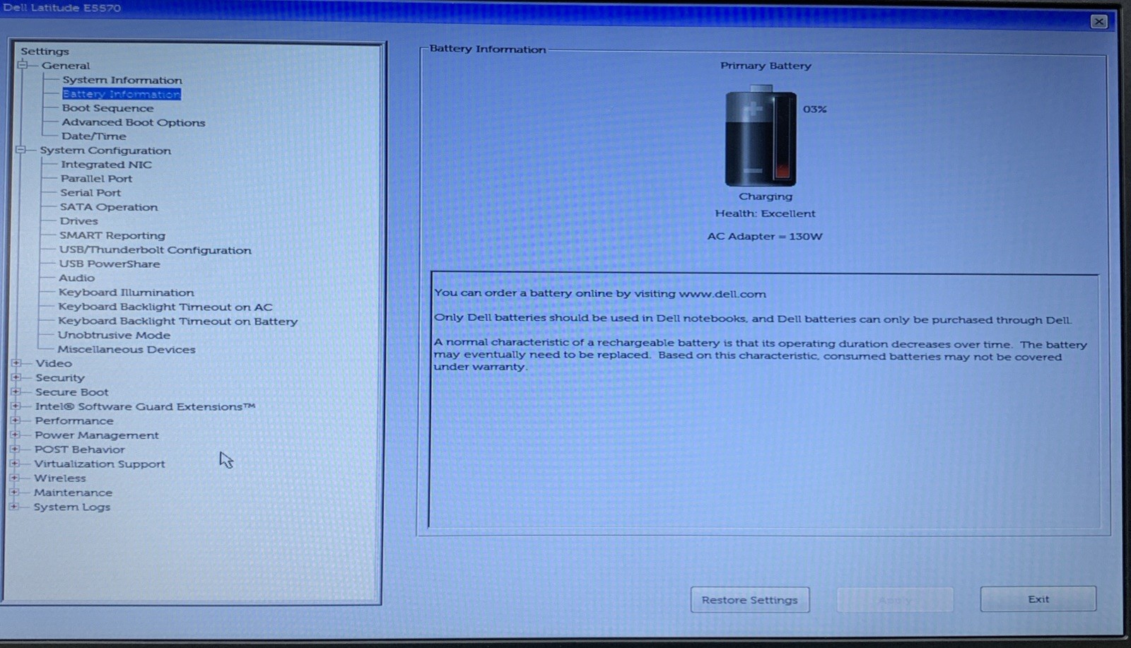 Dell Latitude E5570 i5-6440HQ@2.6GHz, 16GB RAM, No SSD, No OS