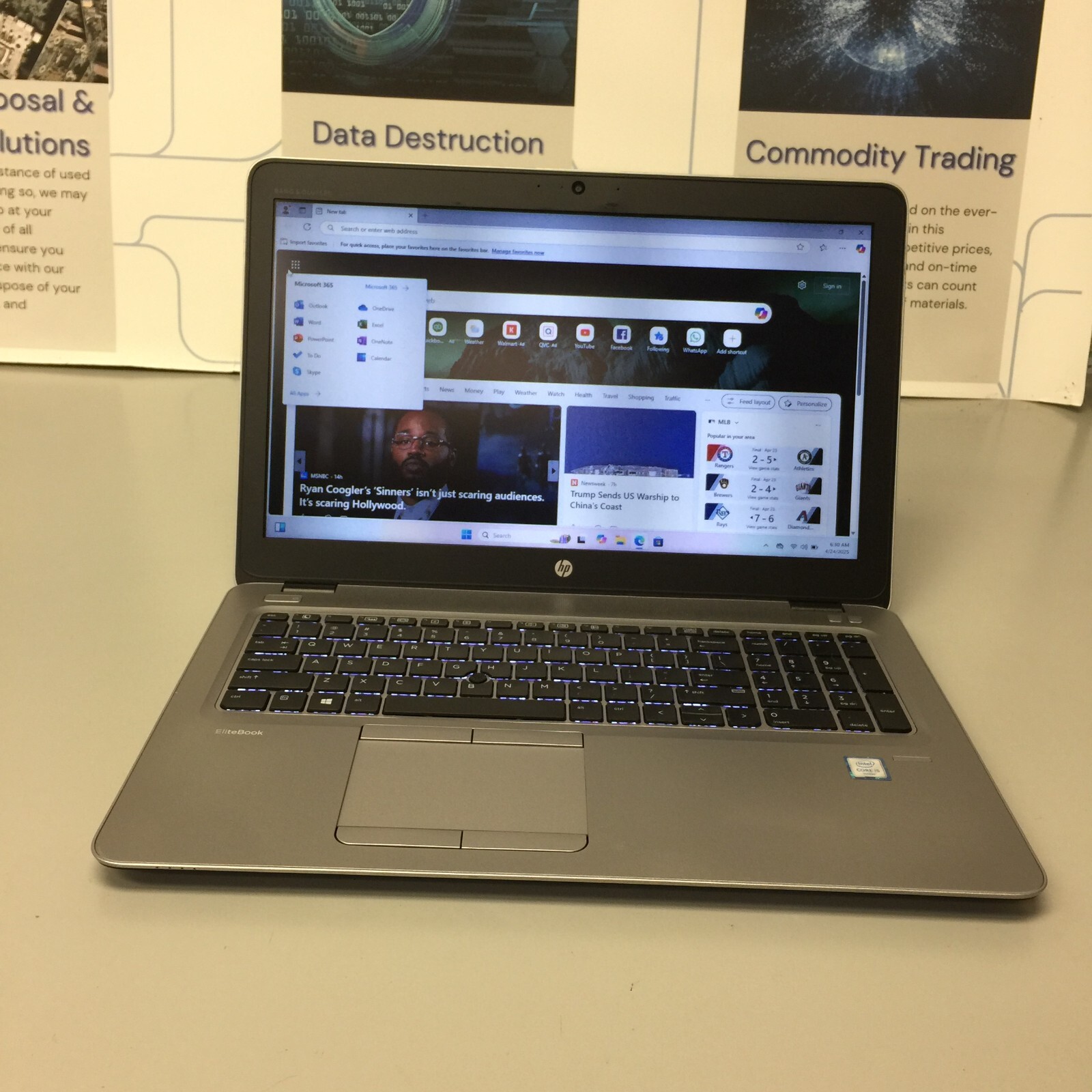 HP EliteBook 850 G3 15.6″ (256GB Core i5 6th gen 2.30GHz 8GB RAM WIN 11 PRO