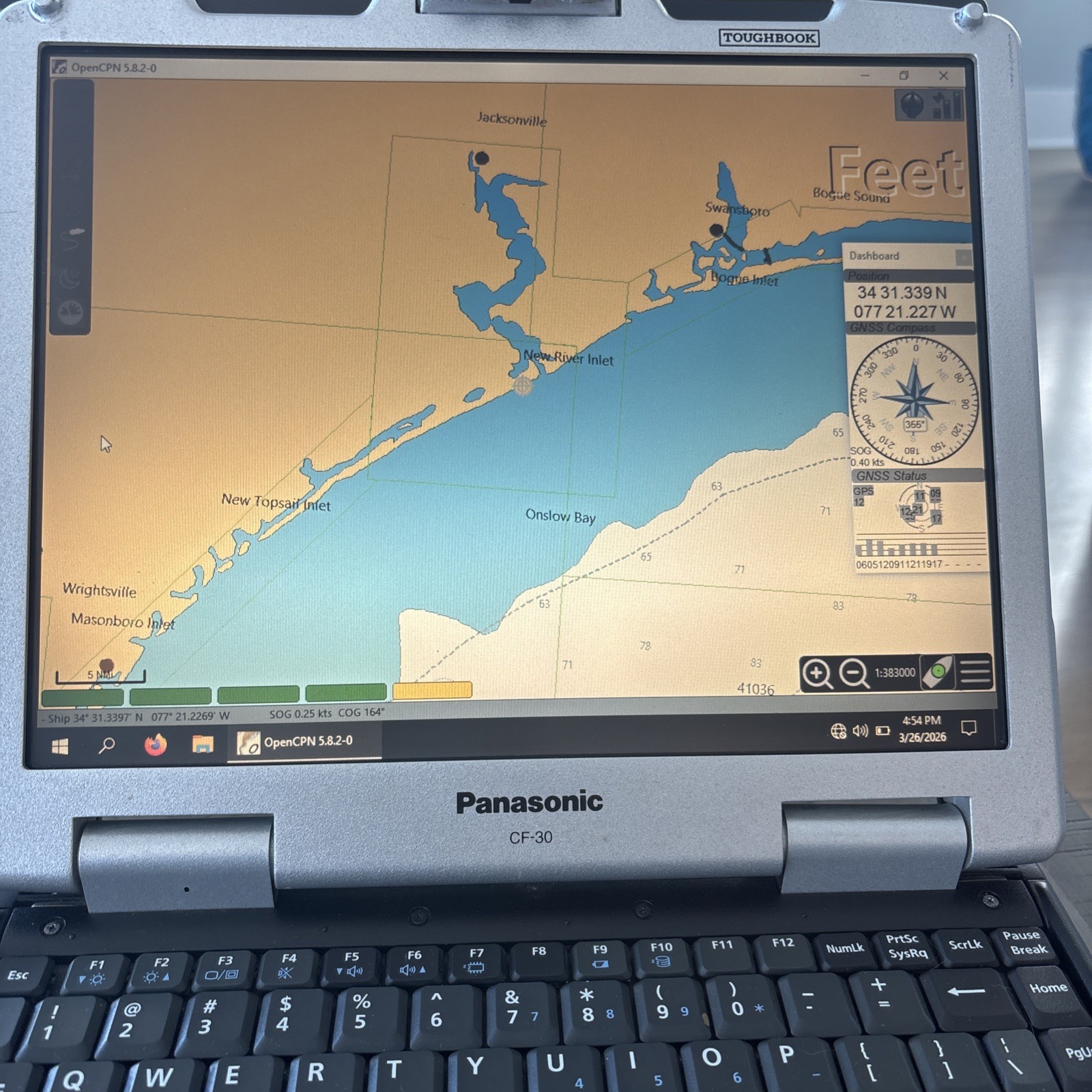 Panasonic Toughbook CF-19 i5 8GB 250GB Chart Plotter Marine Navigation GPS Touch