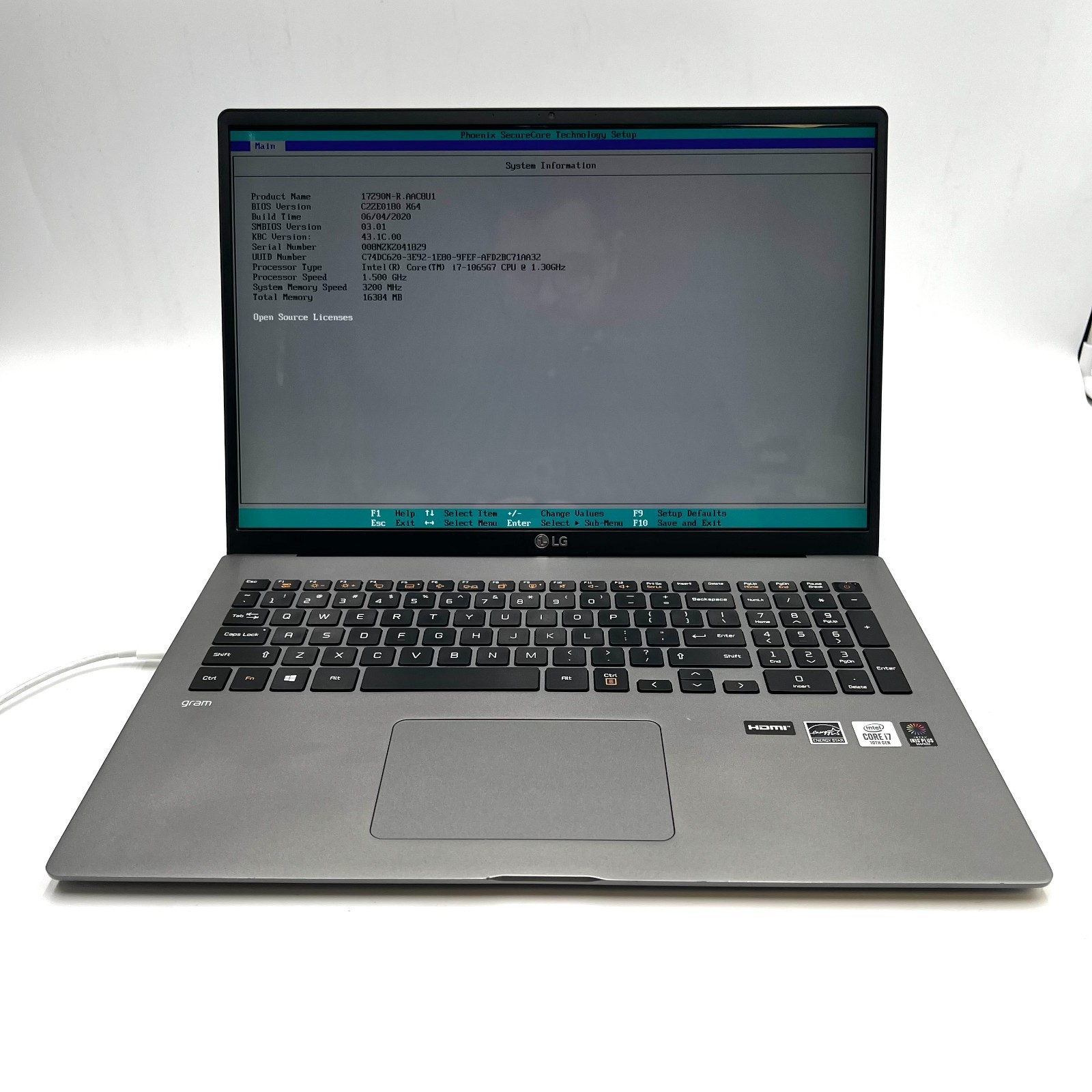 LG Gram 17″ 17Z90N i7-1065G7 16GB RAM 512GB SSD No OS | TESTED USED