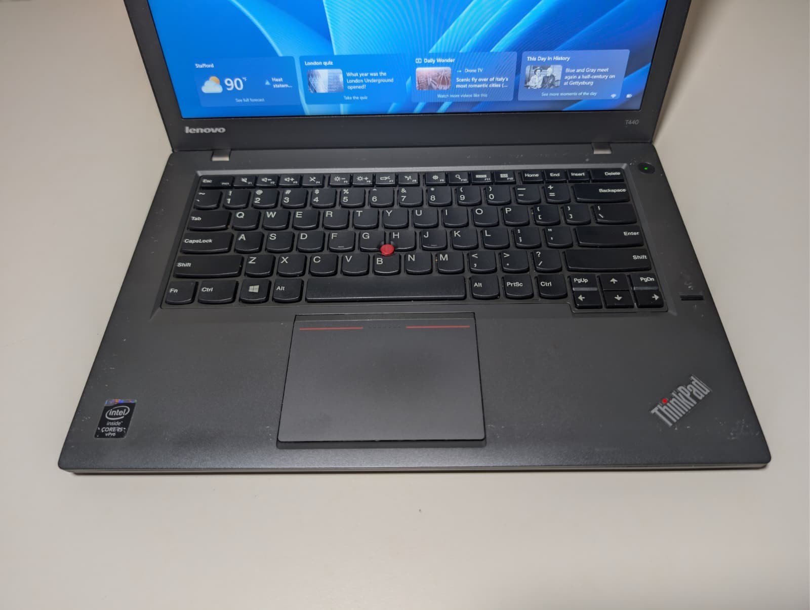 Lenovo ThinkPad T440 | i5 4th Gen 8GB RAM 120GB SSD | HD Win 11 Pro Dual Batt