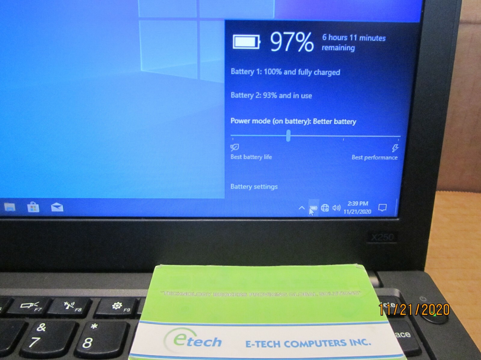 20CLS2FE02 – ThinkPad X250 i7-5600U, 8GB RAM 180GB SSD 12.5″ HD LCD Win10 Pro64