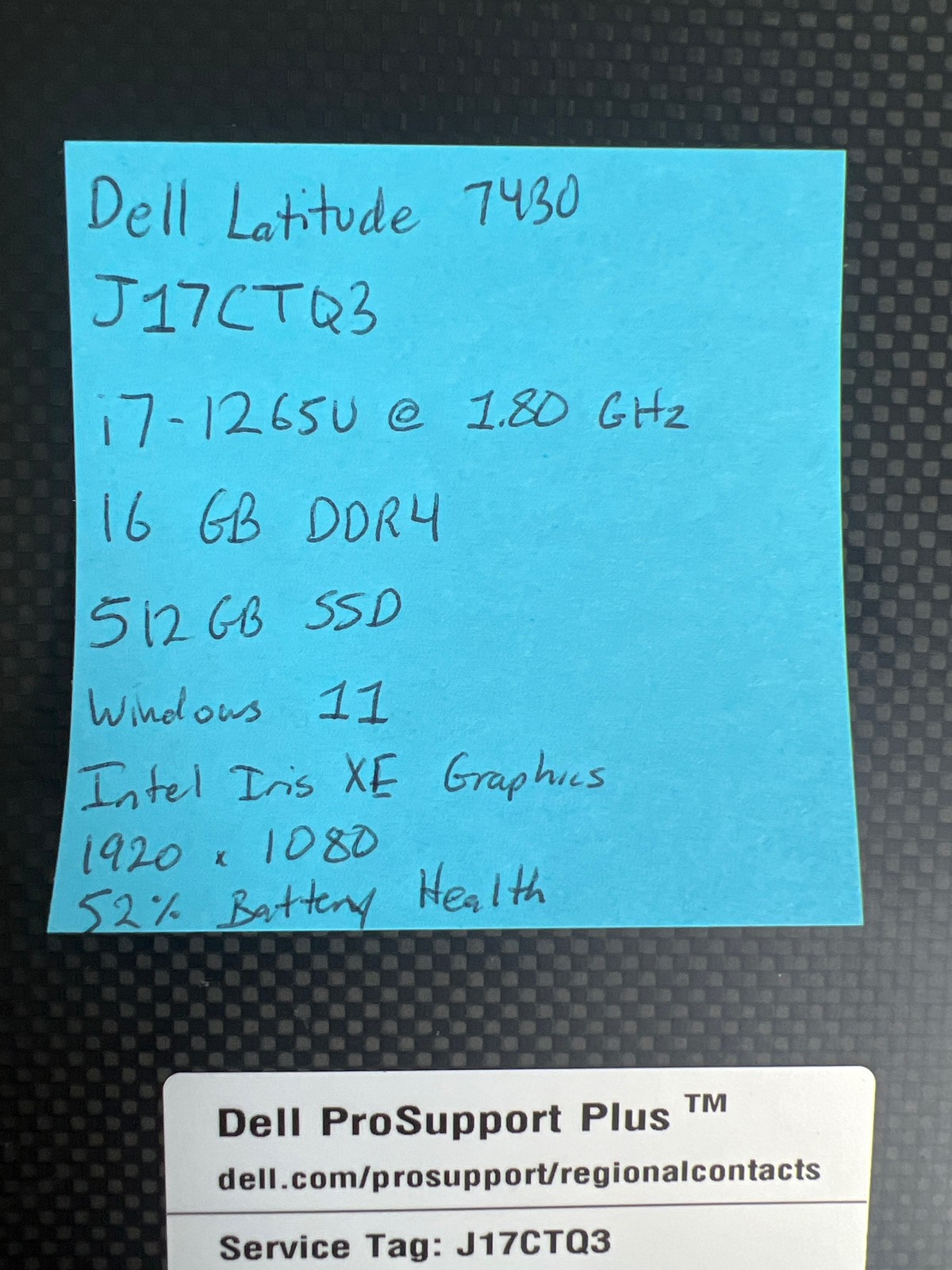 Dell Latitude 7430 i7-1265U 1.8GHz 16 GB 512GB SSD 14″