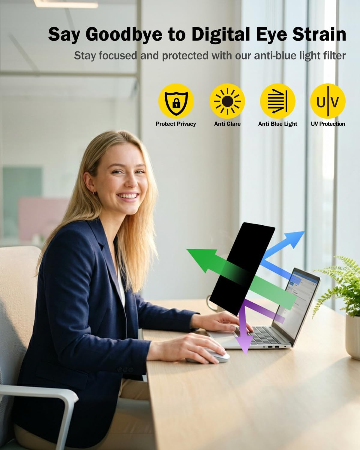 2-Pack 360° Privacy Screen Protector Compatible with 2026 Macbook Neo 13 Inch A1