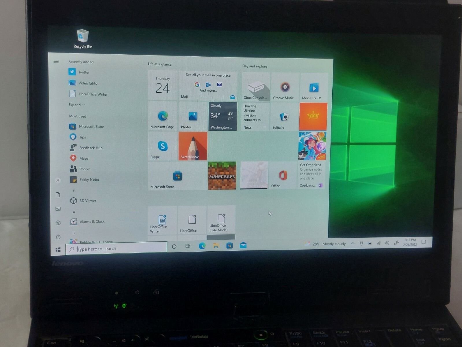 Green Brushed Aluminum Lenovo Thinkpad X220T Touchscreen 12.5″ i5 240gb ssd 8gb