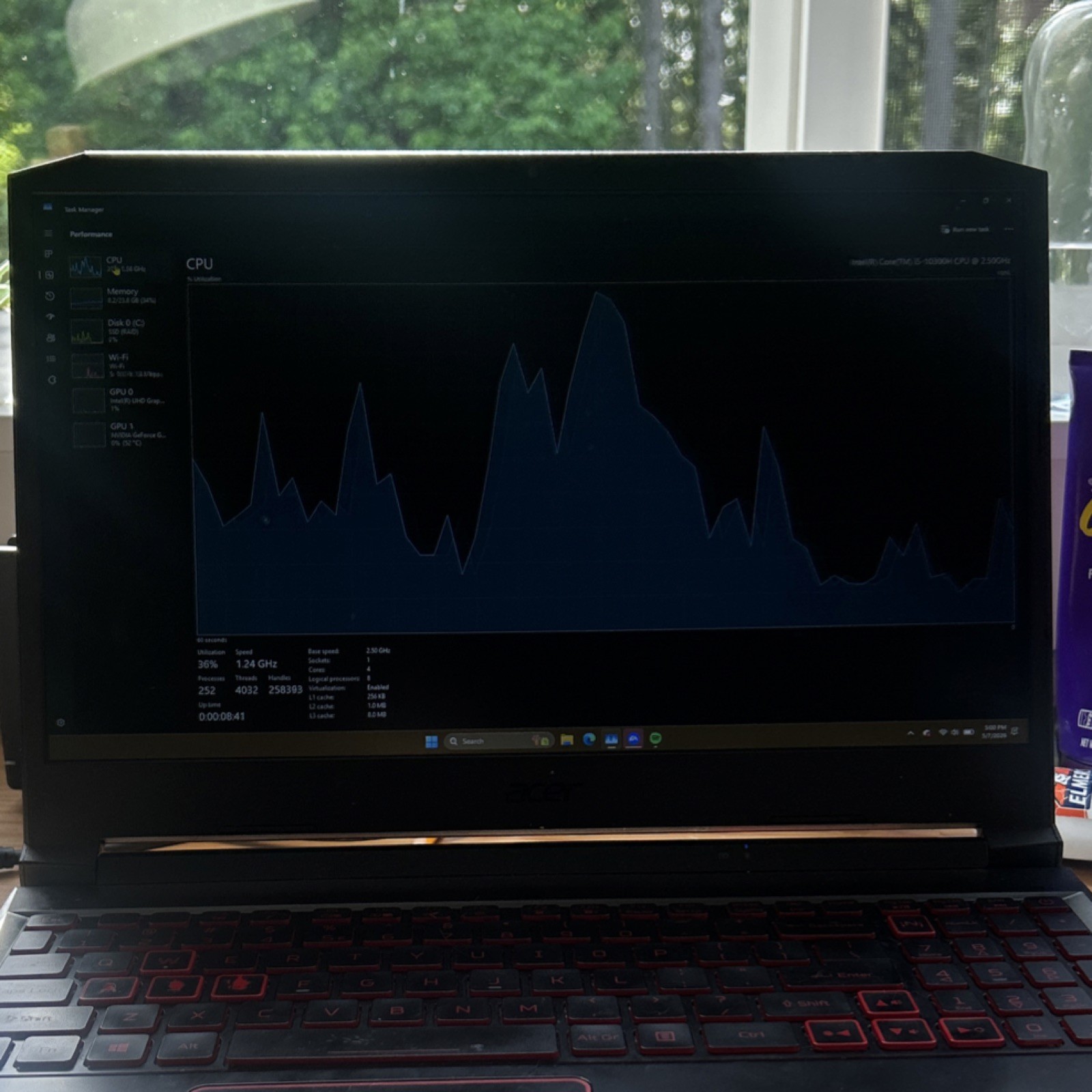 Acer Nitro 5 Gaming Laptop Intel i5-10300H 24GB 15.6″ FHD Black Backlit Keyboard
