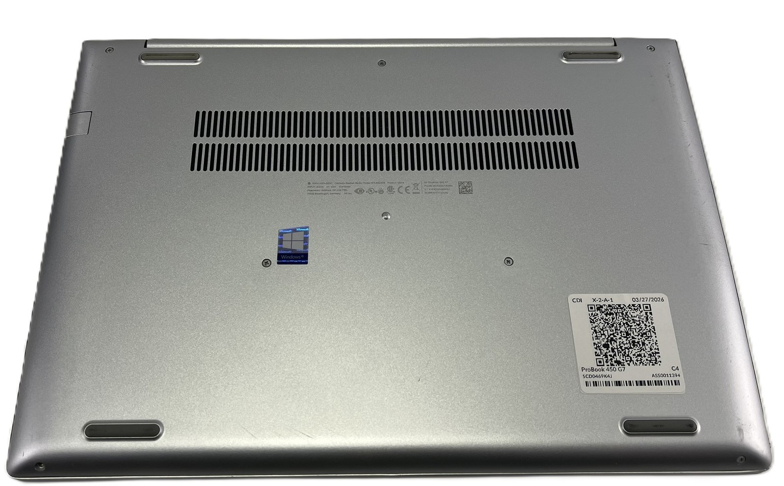 HP ProBook 450 G7 15.6″Laptop i7 10th 256GB SSD 24GB RAM Win 11 Pro (CDI)