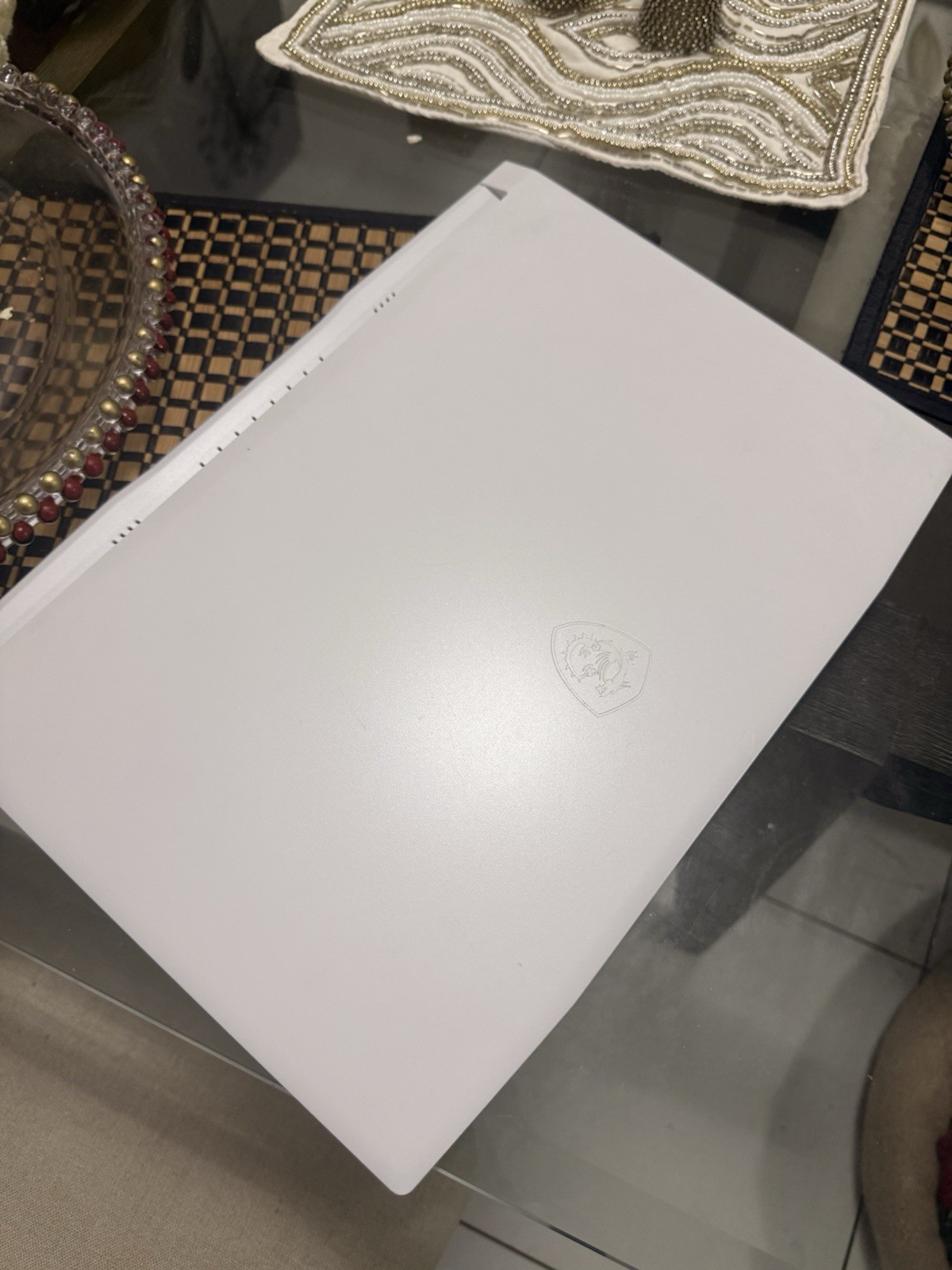 MSI Sword 15 White Gaming Laptop Intel Core i7 NVIDIA RTX HDMI USB-C Webcam