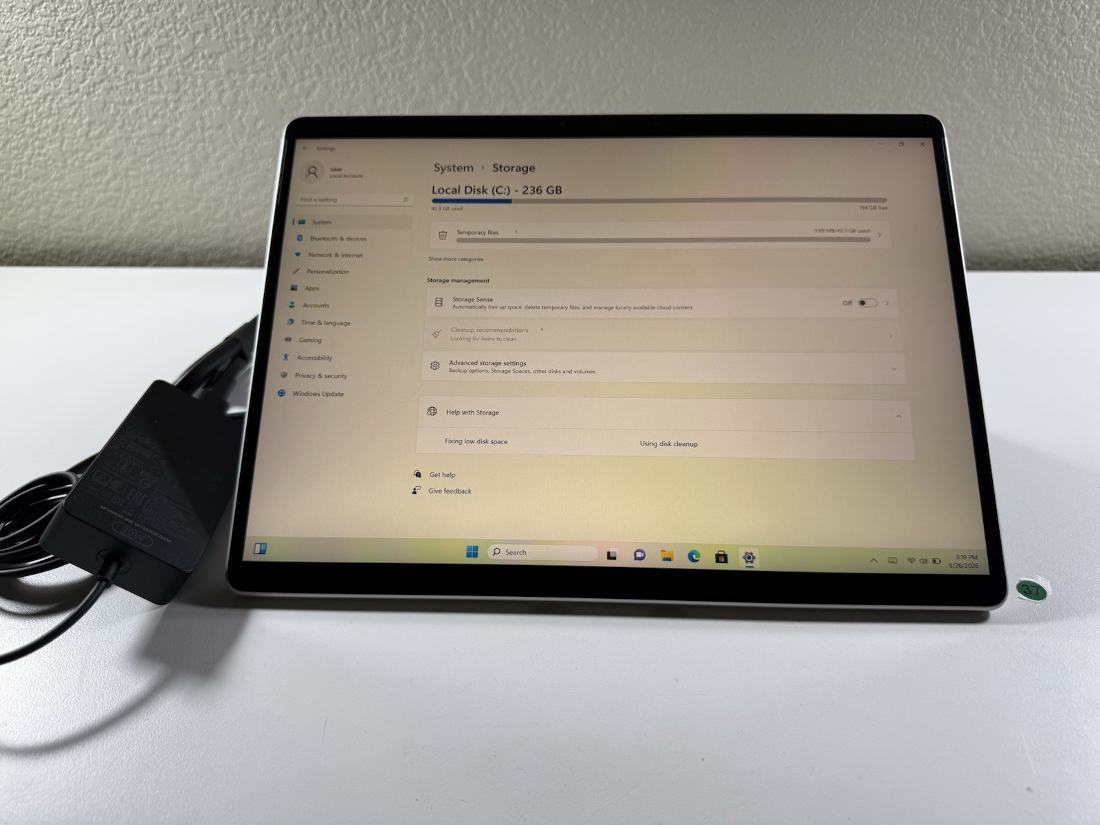 Microsoft Surface Pro 8 (1982) i5-1145G7 – 16GB RAM – 256GB 120Hz – Win 11 Pro