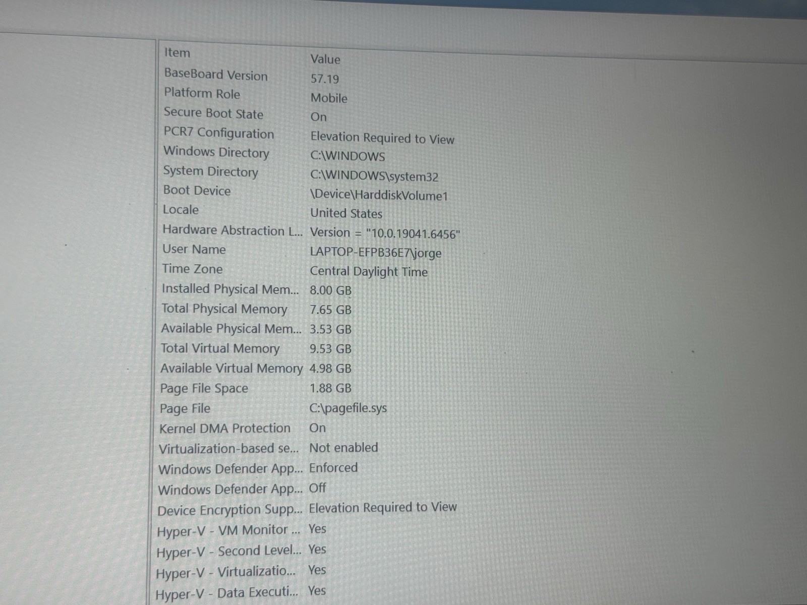 HP LAPTOP 15-DY2XXX INTEL CORE I5-1135G7 2.40GHZ 8GB RAM 256SSD