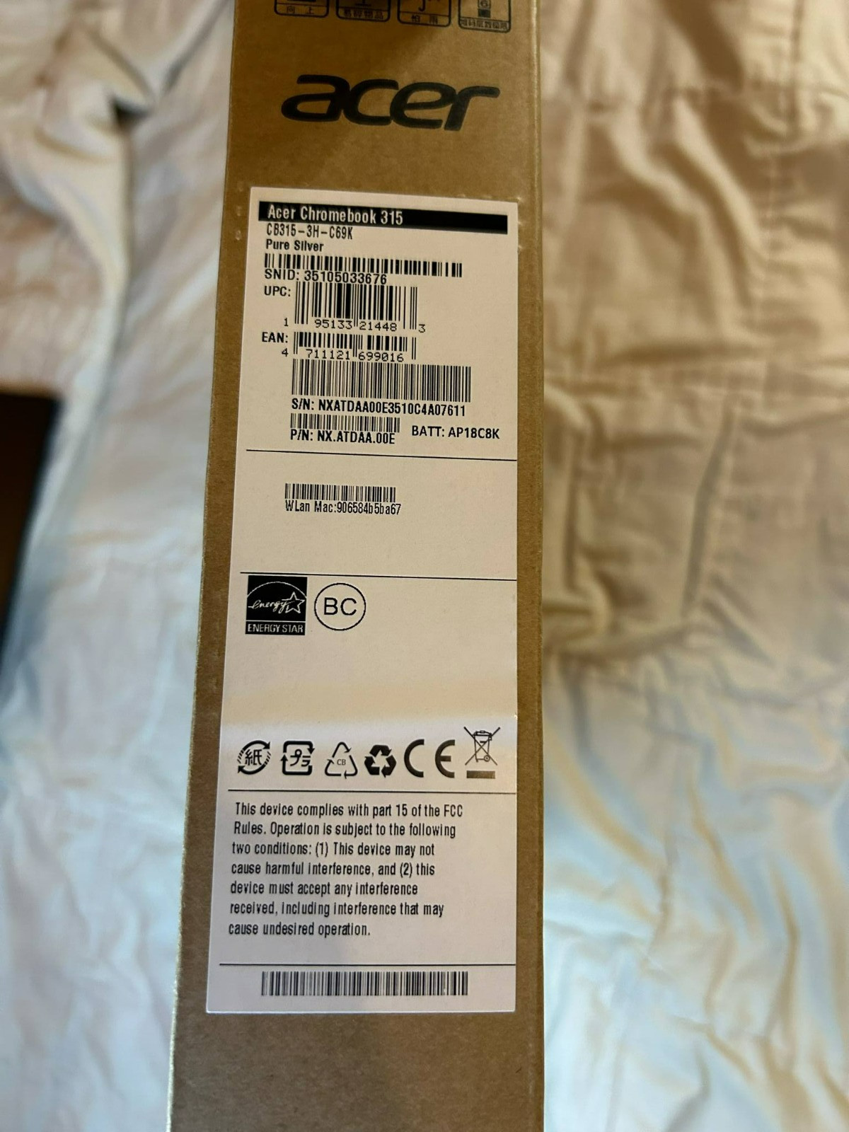 Acer Chromebook 315 CB315-4H-C9FX | 15.6″ HD | Intel N4020 | 4GB RAM | 64GB eMMC