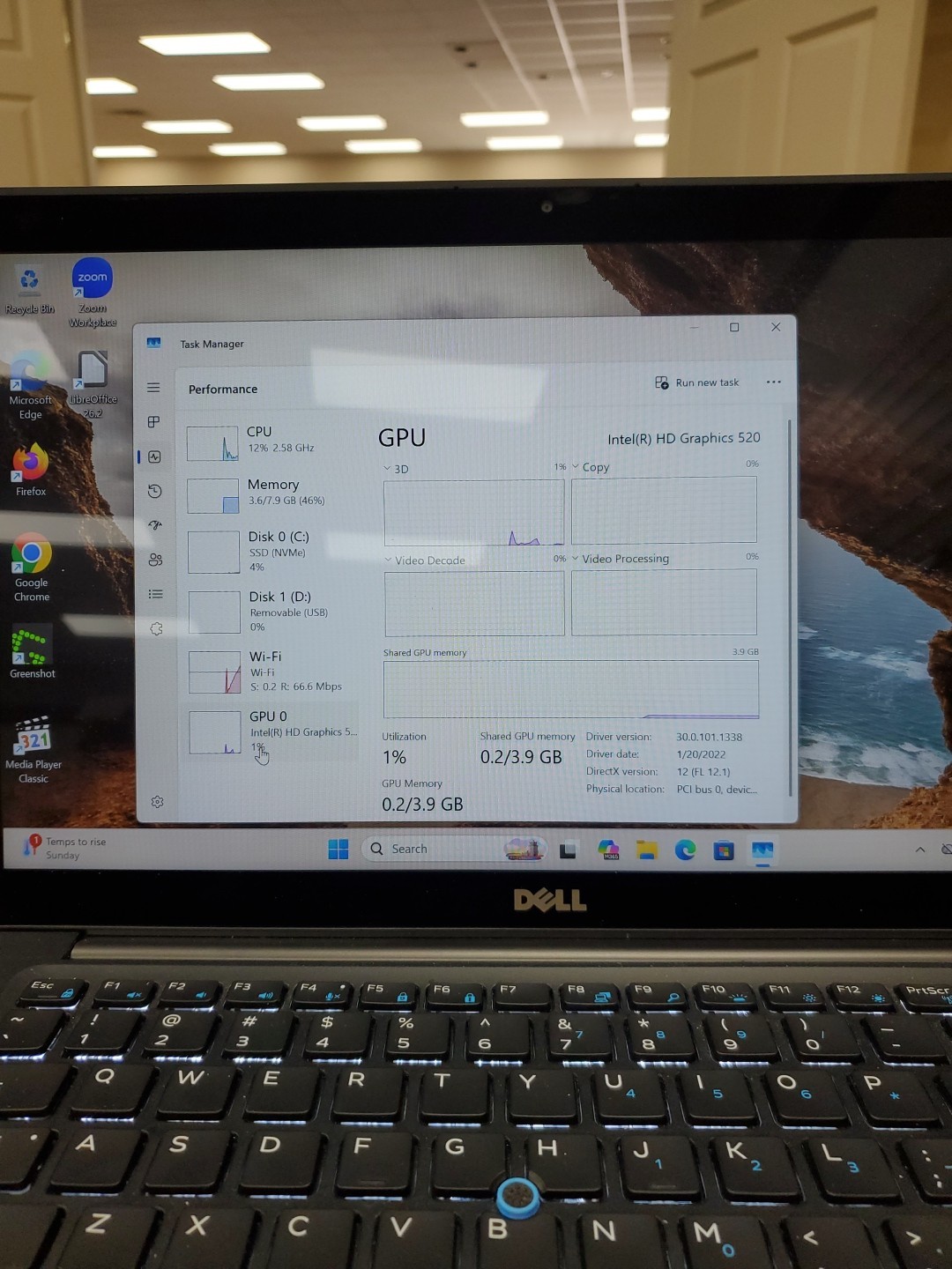 Dell Latitude 7480 14” i5-6300U 2.4GH 8GB DDR4 256GB SSD Win 11 042926-1