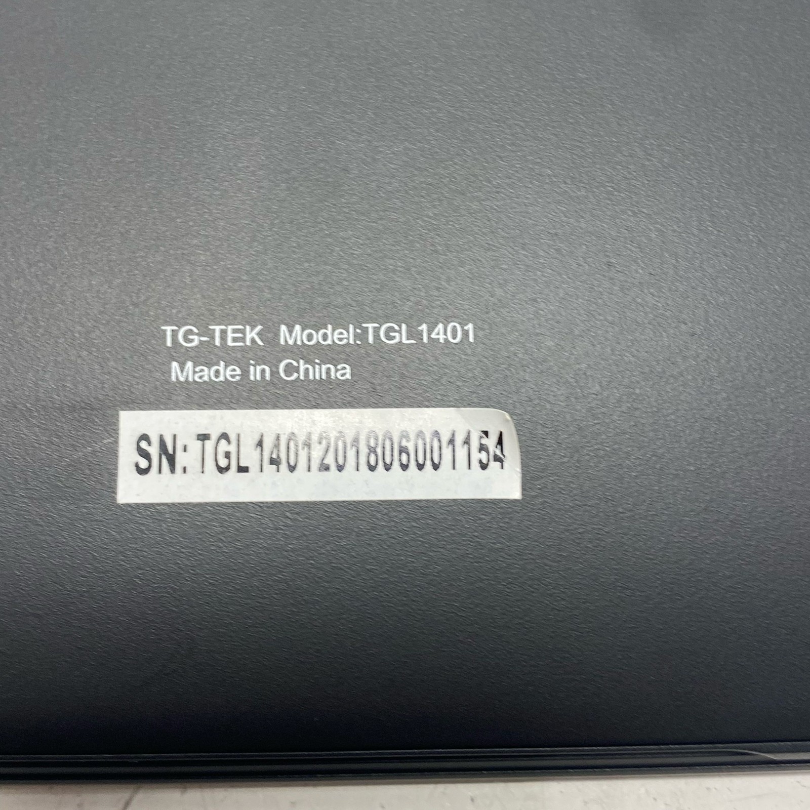 TG-TEK 14.1″ Laptop TGL1401 Windows 10 Black Tested Powers On Factory Reset