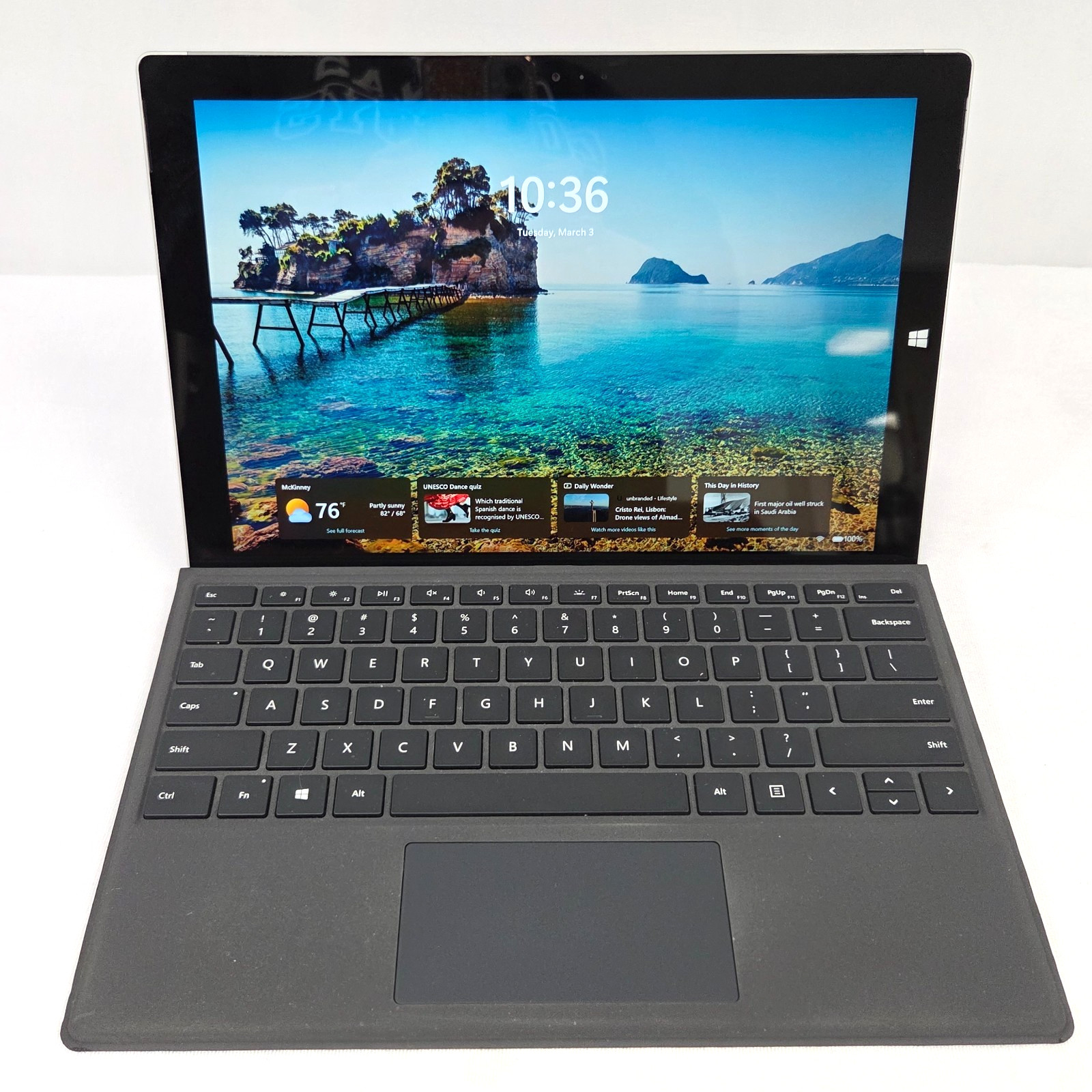 Microsoft Surface Pro 3 Hybrid Tablet i5‑4300U 4GB 128GB SSD Detachable Keyboard