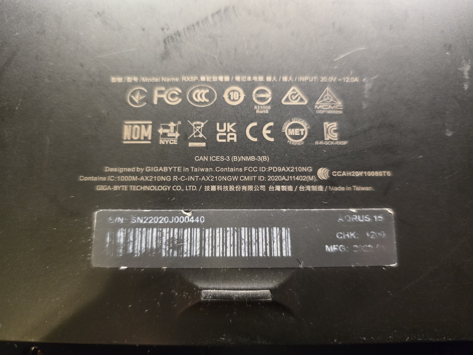 Gigabyte Aorus XE 4 | i7 12th Gen | 3070 ti 8Gb | 32 Gb Ram | 1TB SSD | 2k@165Hz