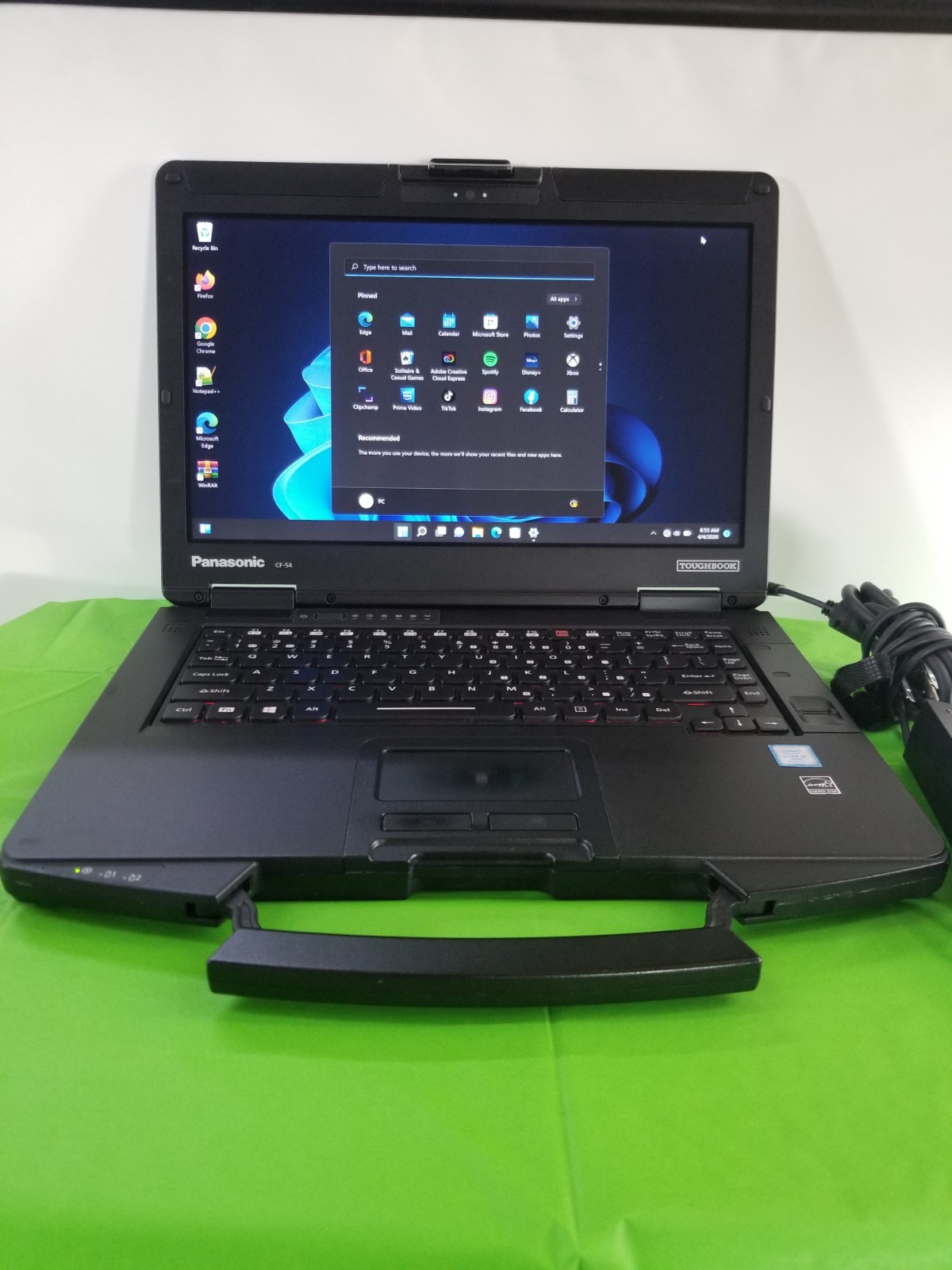Panasonic Toughbook CF-54 MK3 i5-7300U 16GB 512 SSD, TouchScreen Win 11 Pro
