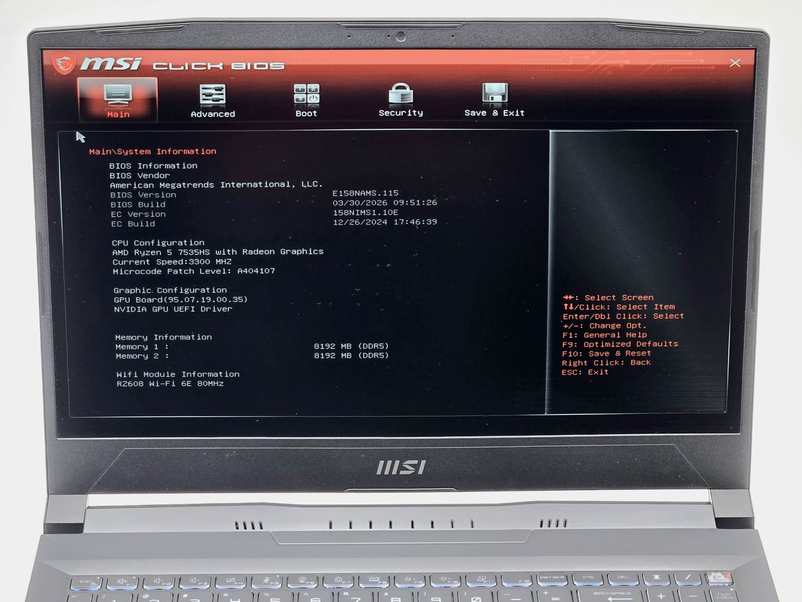 MSI Bravo 15 C7VE 15″ FHD RYZEN 5 7535HS WITH RADEON GRAPHICS 512GB SSD 16GB