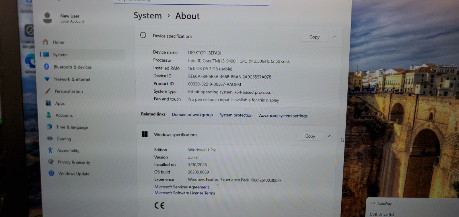 Lenovo ThinkPad P53 Laptop Intel Core i5-9400H 2.5GHz 16GB RAM 256GB SSD T1000