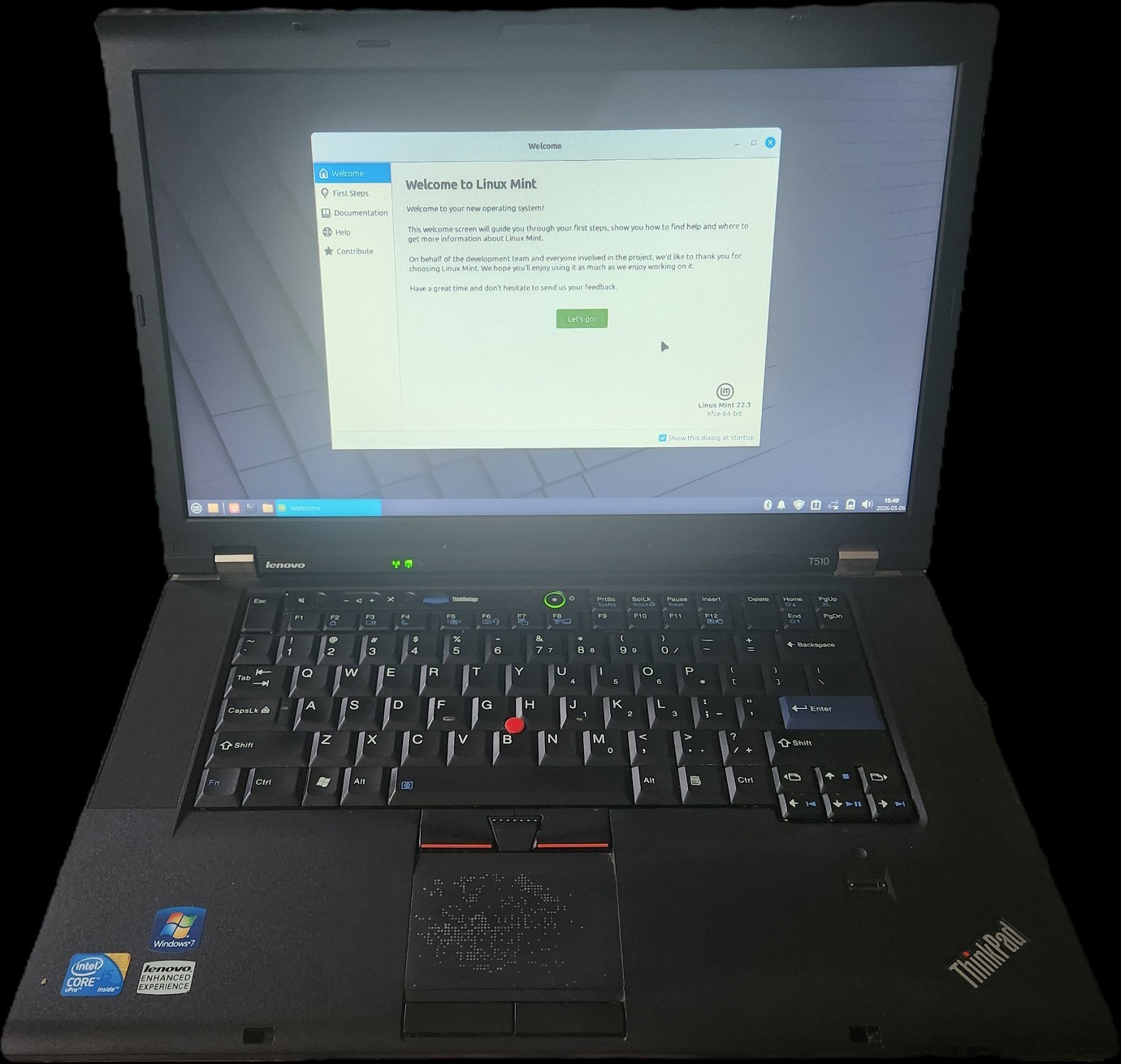 Lenovo ThinkPad T510 15.6″ Core i5 M 520 2.40GHz 4GB 160GB HDD Linux Or Windows