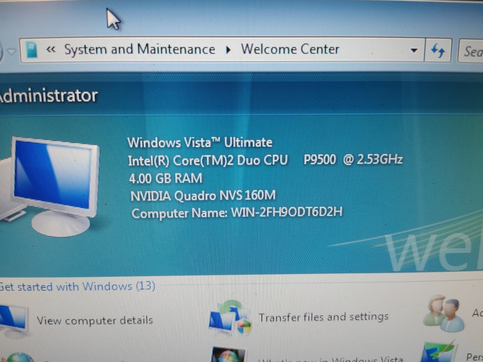 Dell Latitude E6500 15in Vista C2D 2.53GHz 4GB RAM 80GB HDD NVS 160M